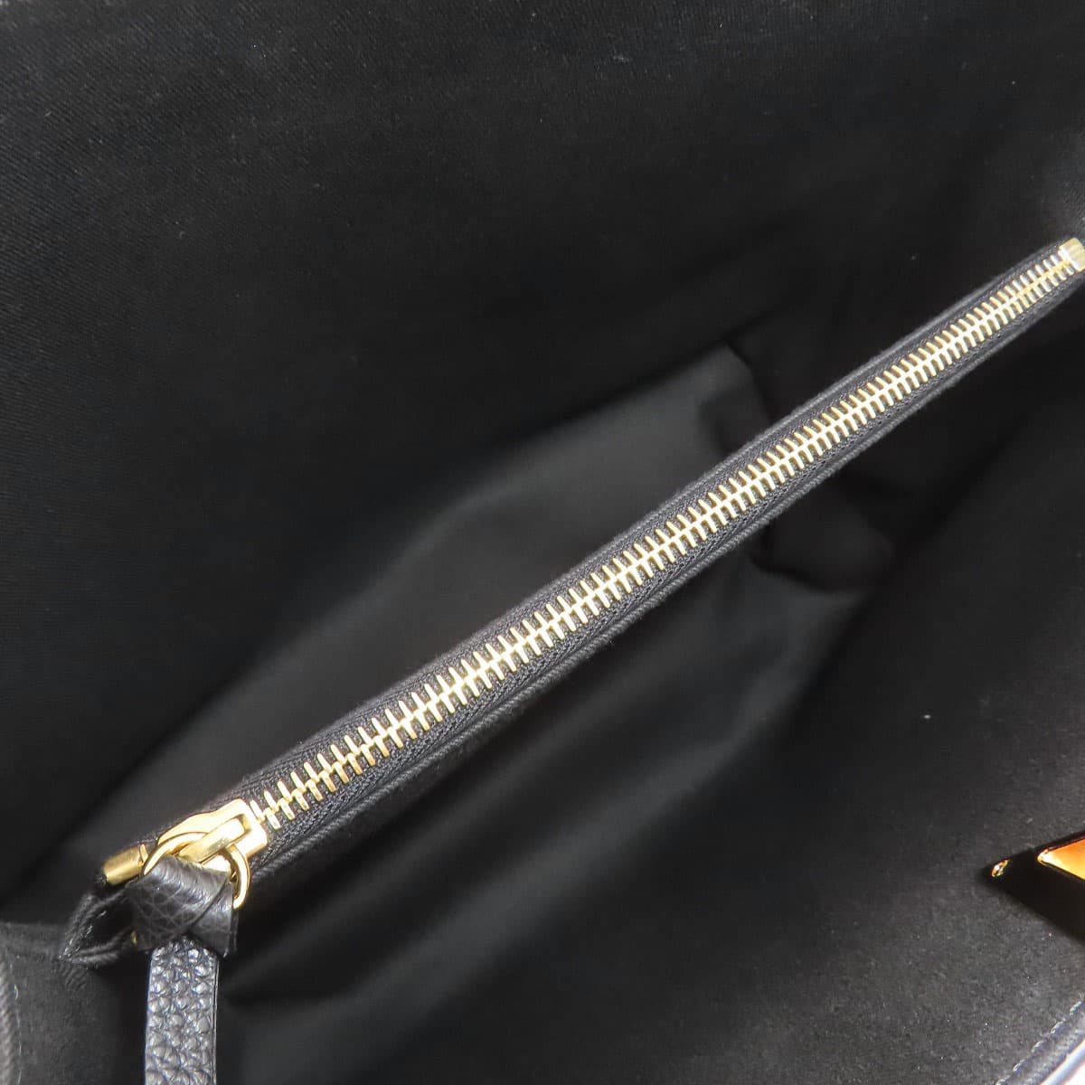 Versace Logo Tote Bag Calf Leather Ladies [Used] [VERSACE] 5