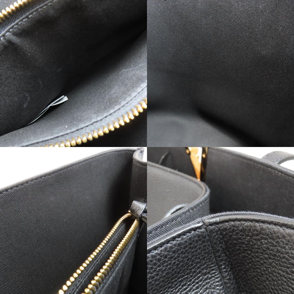 Versace Logo Tote Bag Calf Leather Ladies [Used] [VERSACE] 7