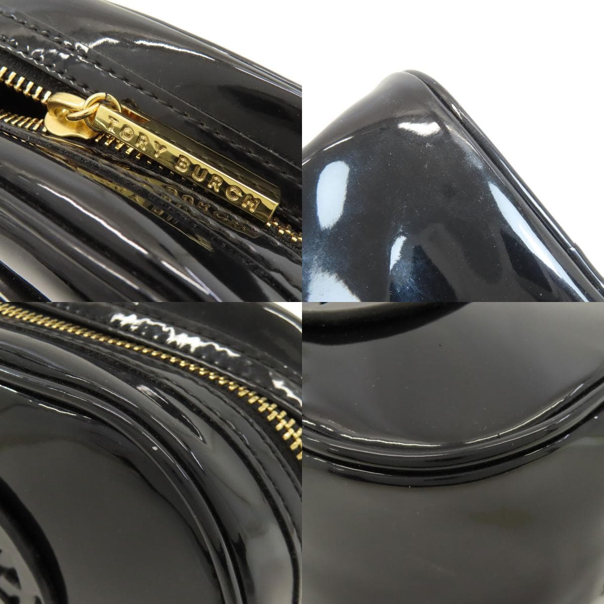 Tory Burch logo cosmetic pouch enamel ladies [Used] [Tory Burch] 9