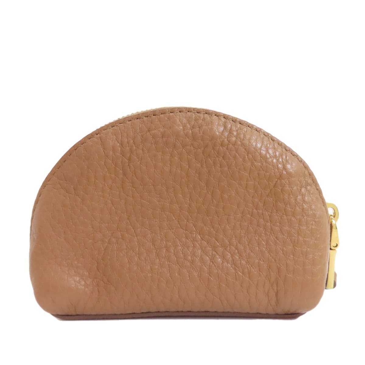 Prada Logo Accessory Pouch Leather Women's [Used] [PRADA] 2