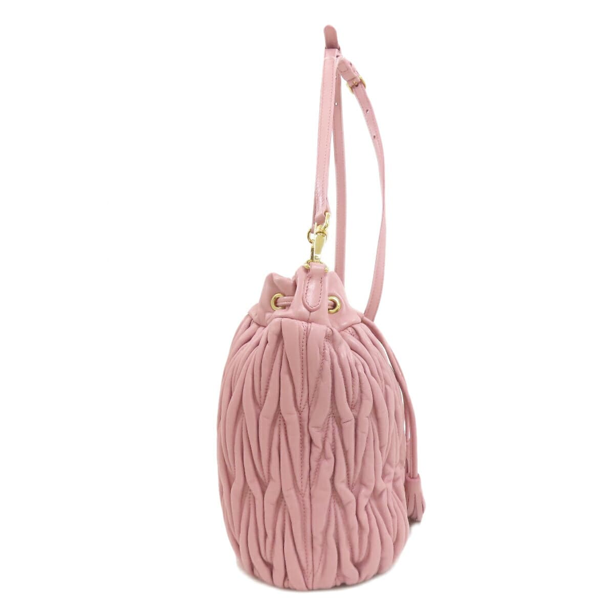 Miu Miu 5BE014 Matelassé Baguette Bag Shoulder Bag Calf Leather Ladies [Used] [MIUMIU] 5BE014 3