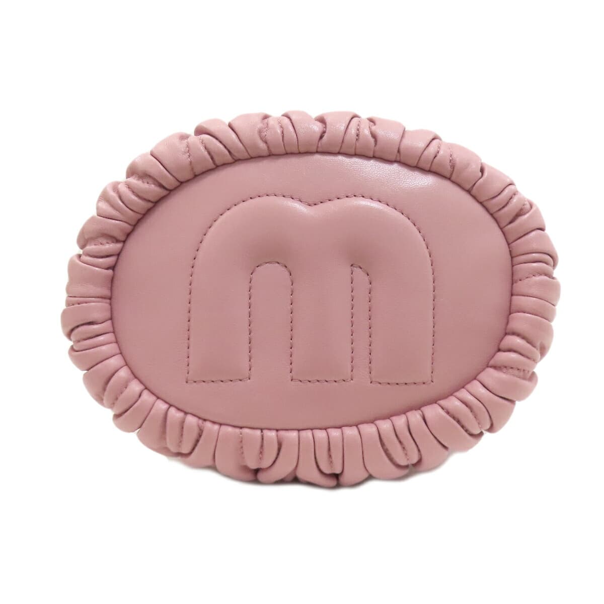 Miu Miu 5BE014 Matelassé Baguette Bag Shoulder Bag Calf Leather Ladies [Used] [MIUMIU] 5BE014 4