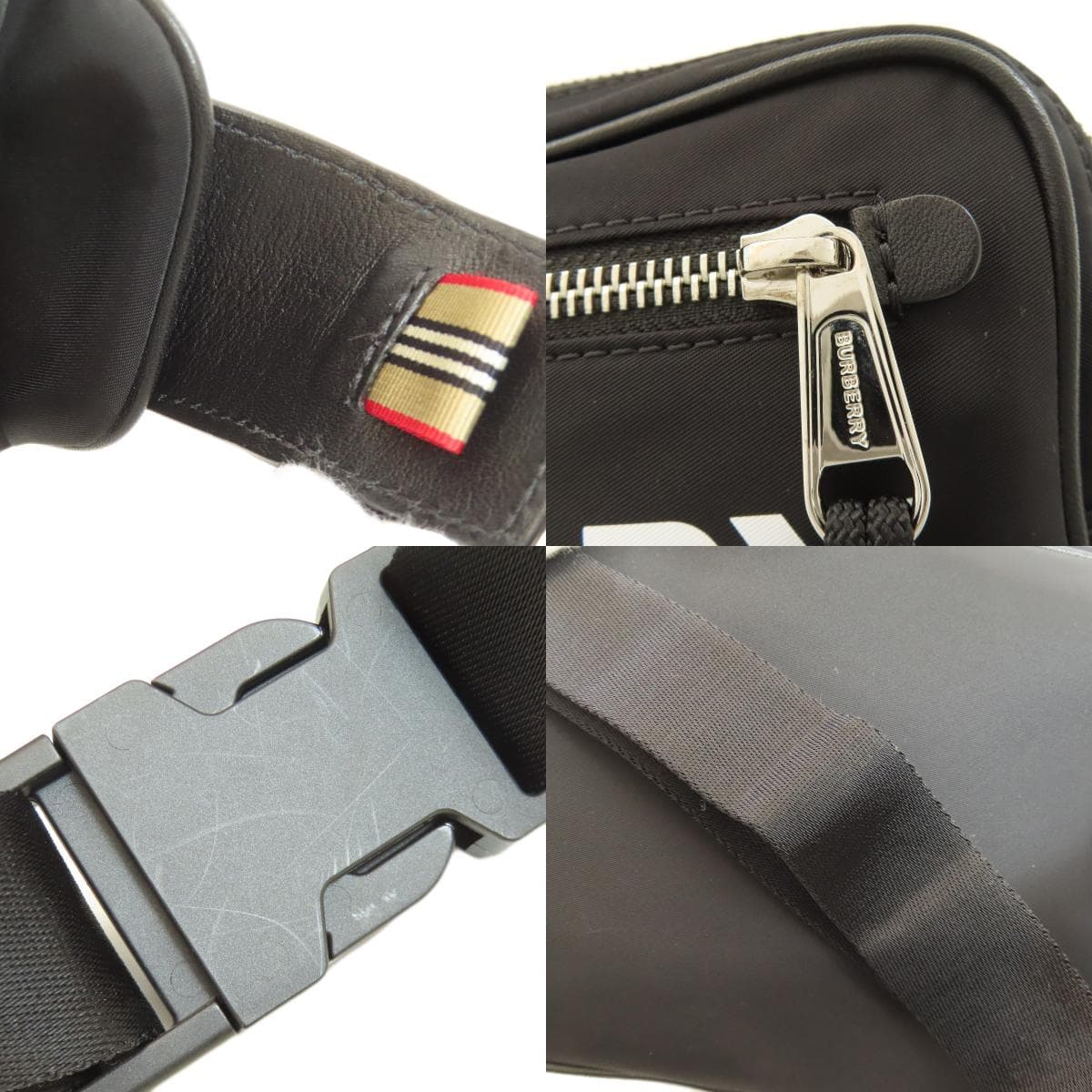 Burberry Logo Hip Bag / Waist Bag Nylon Material for Women [Used] [BURBERRY] 9