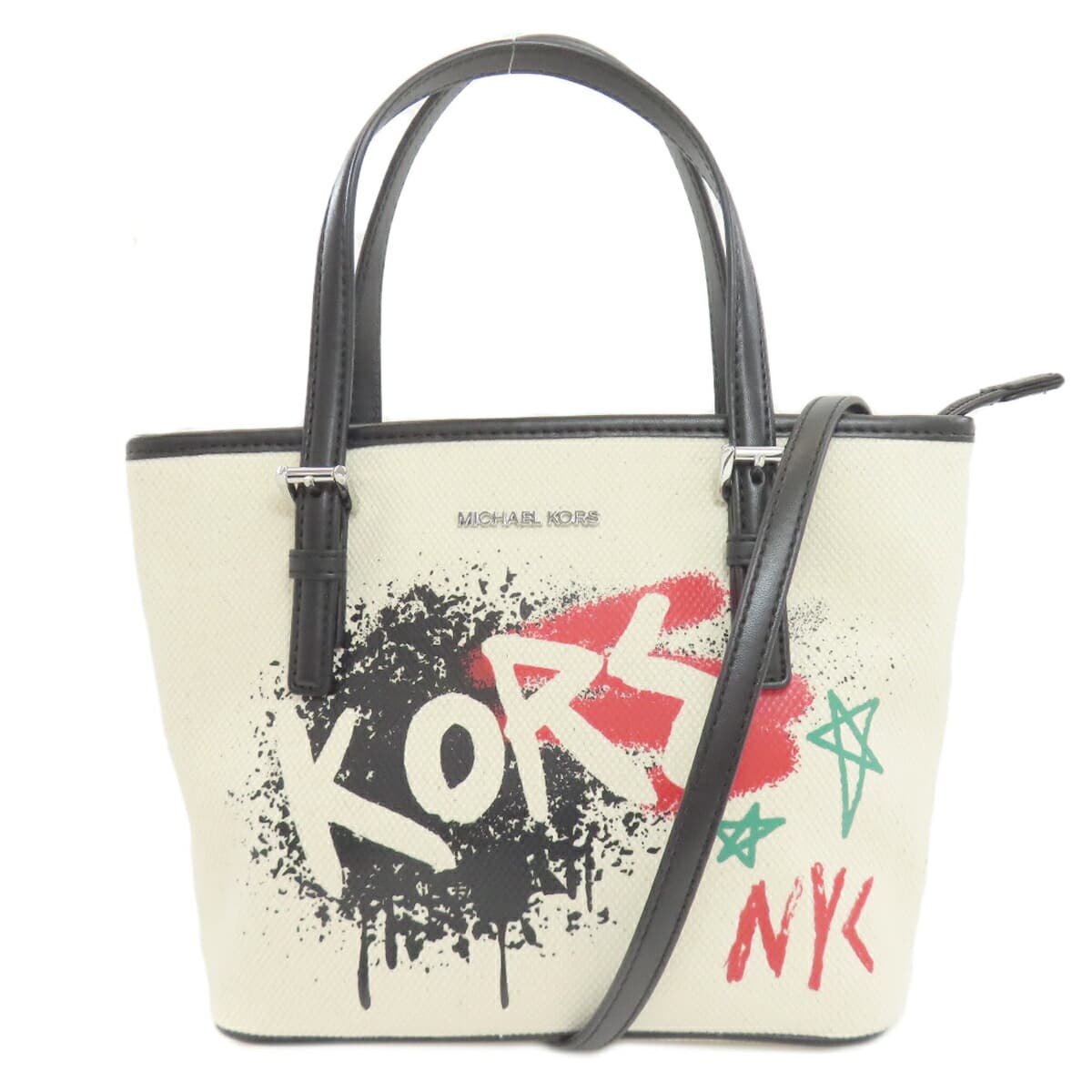 Michael Kors Graffiti 2WAY Handbag Canvas Ladies [Used] [Michael Kors]