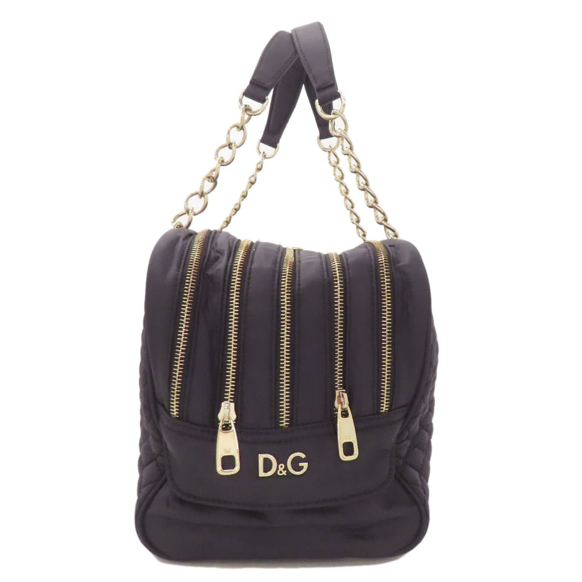 Dolce & Gabbana Chain Bag Quilted Tote Bag Nylon Material Ladies [Used] [Dolce & Gabbana] 3