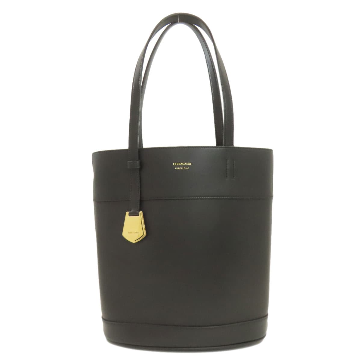 Salvatore Ferragamo Logo Tote Bag Leather Ladies [Used] [Salvatore Ferragamo]