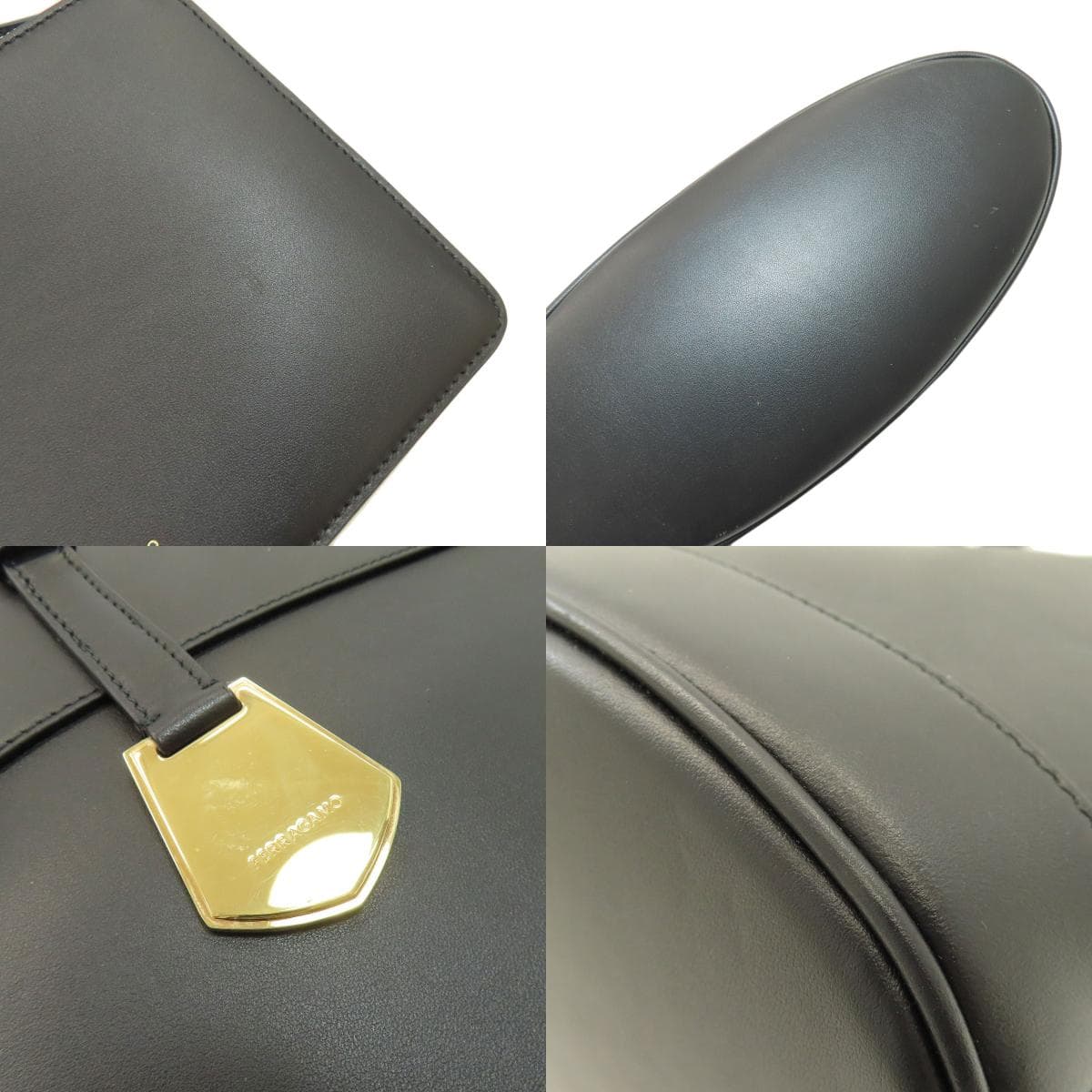 Salvatore Ferragamo Logo Tote Bag Leather Ladies [Used] [Salvatore Ferragamo] 9