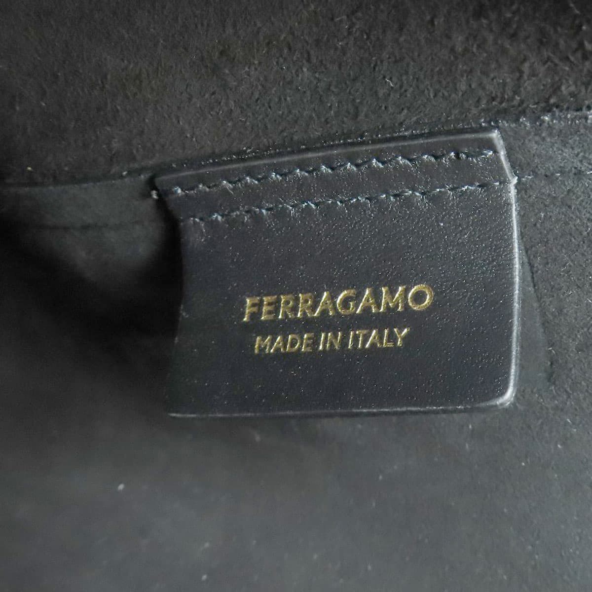 Salvatore Ferragamo Logo Tote Bag Leather Ladies [Used] [Salvatore Ferragamo] 6