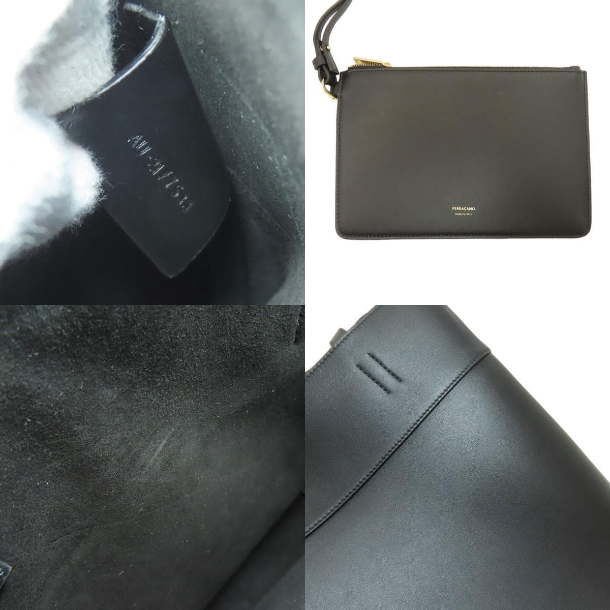 Salvatore Ferragamo Logo Tote Bag Leather Ladies [Used] [Salvatore Ferragamo] 7