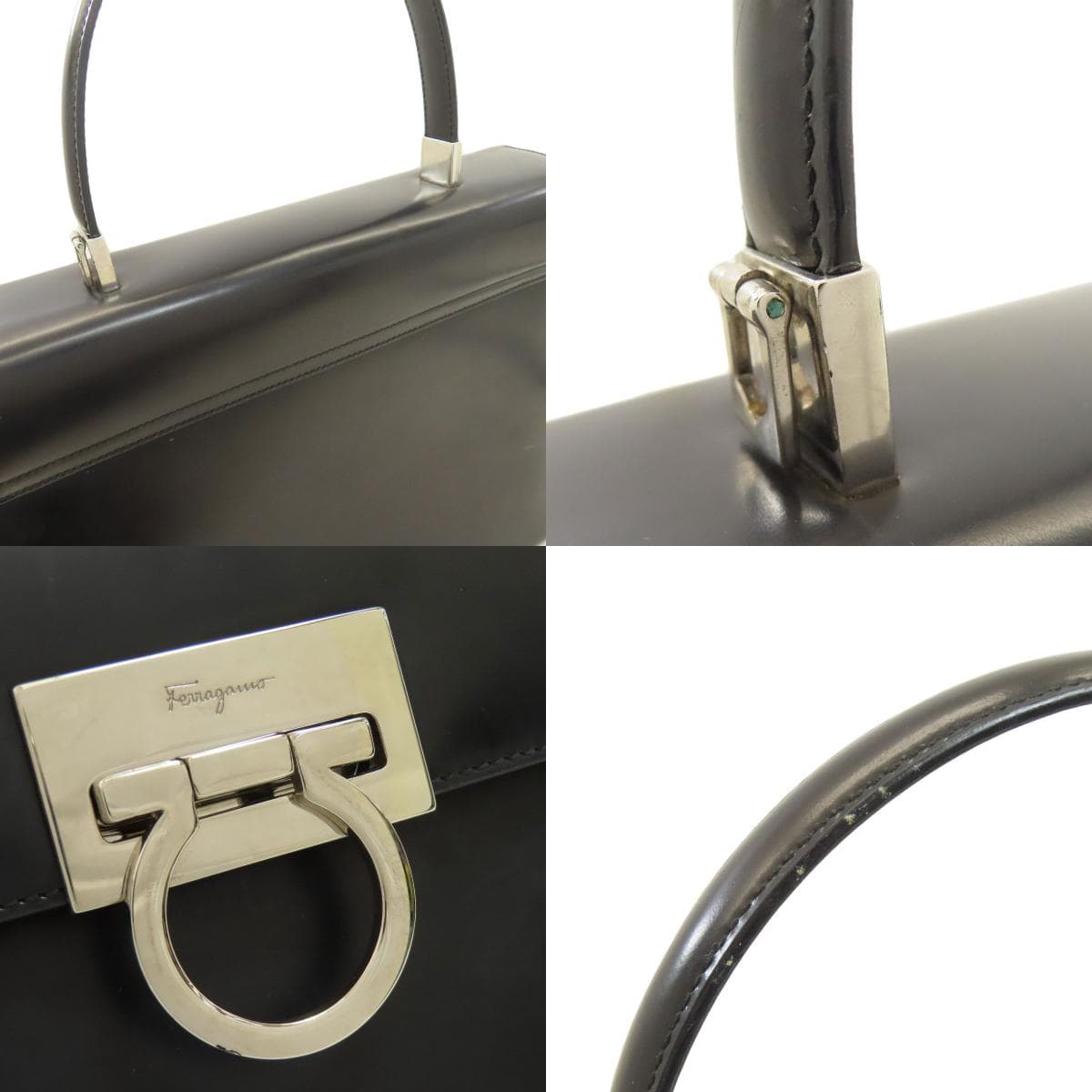 Salvatore Ferragamo Gancini hardware 2WAY handbag leather for women [Used] [Salvatore Ferragamo] 8