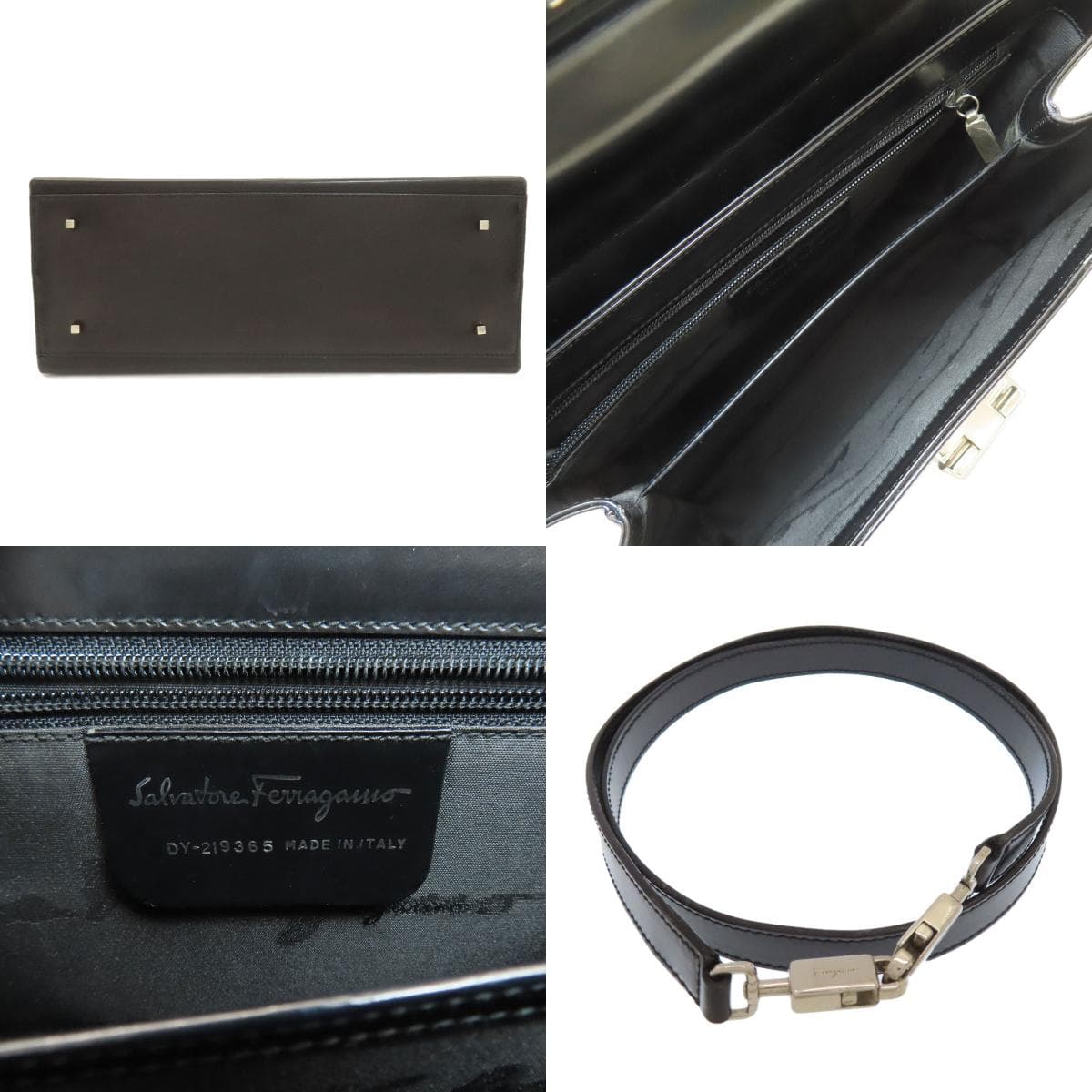 Salvatore Ferragamo Gancini hardware 2WAY handbag leather for women [Used] [Salvatore Ferragamo] 4