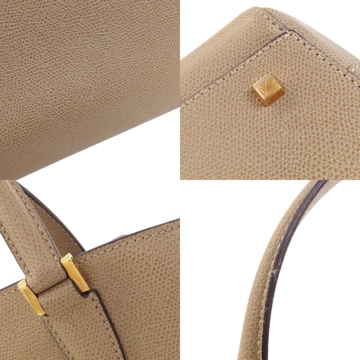 Valextra Triennale Handbag Calf Leather Women's [Used] [Valextra] 8