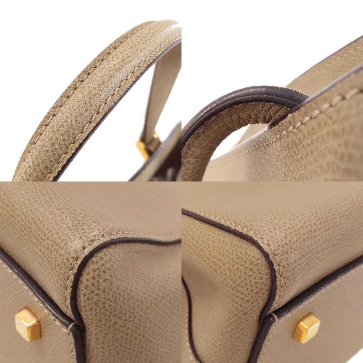 Valextra Triennale Handbag Calf Leather Women's [Used] [Valextra] 9