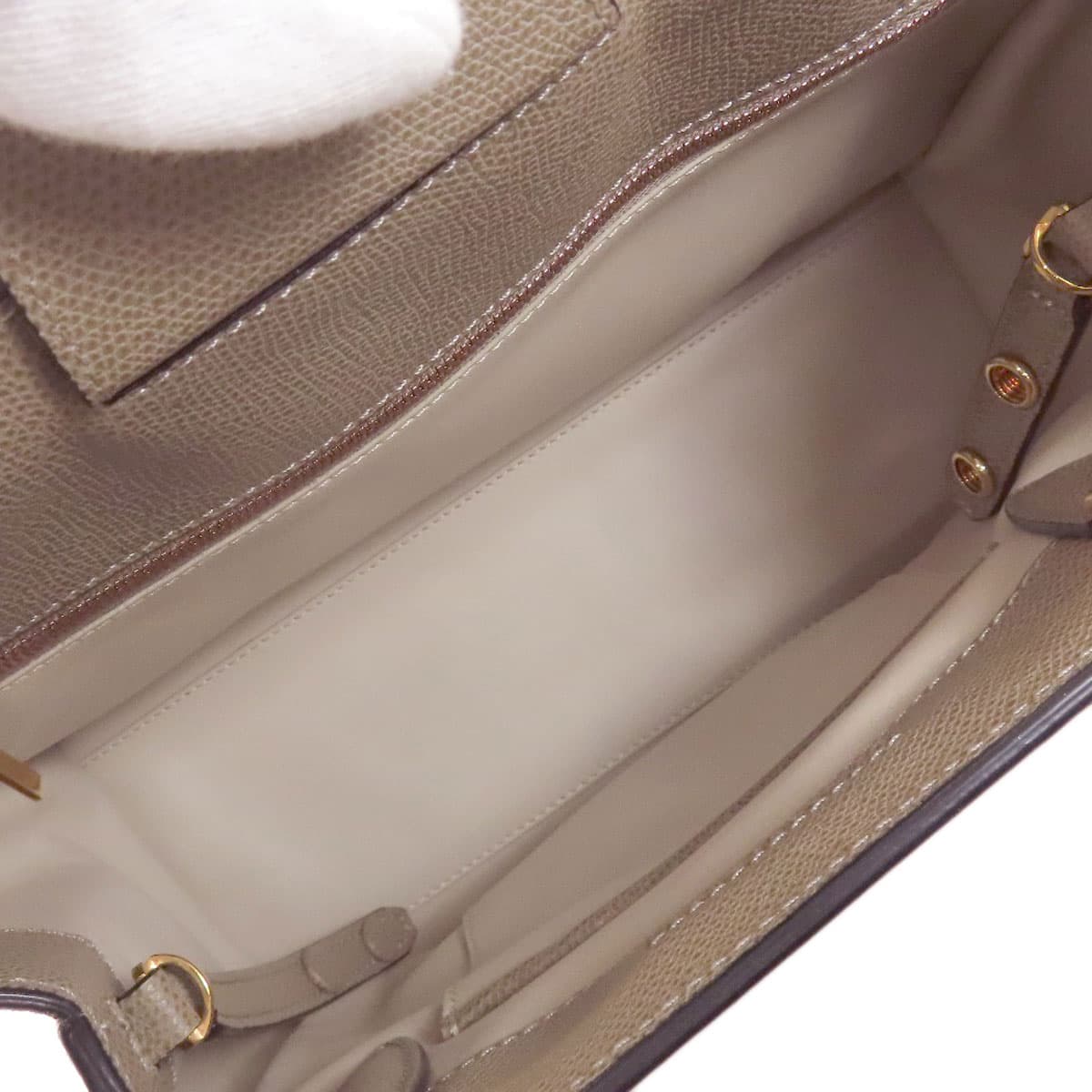 Valextra Triennale Handbag Calf Leather Women's [Used] [Valextra] 5