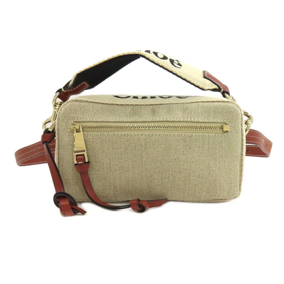 Chloe Woody Belt Bag Hip Bag / Waist Bag Canvas Ladies [Used] [CHLOE]