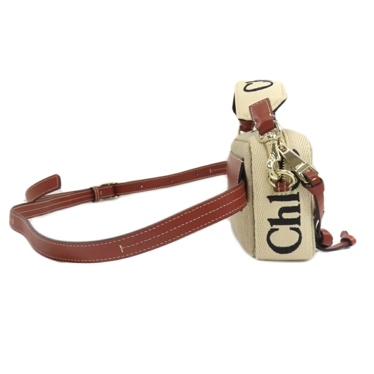 Chloe Woody Belt Bag Hip Bag / Waist Bag Canvas Ladies [Used] [CHLOE] 3
