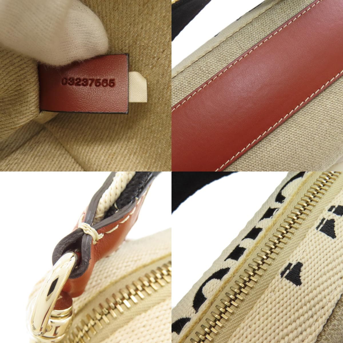 Chloe Woody Belt Bag Hip Bag / Waist Bag Canvas Ladies [Used] [CHLOE] 8