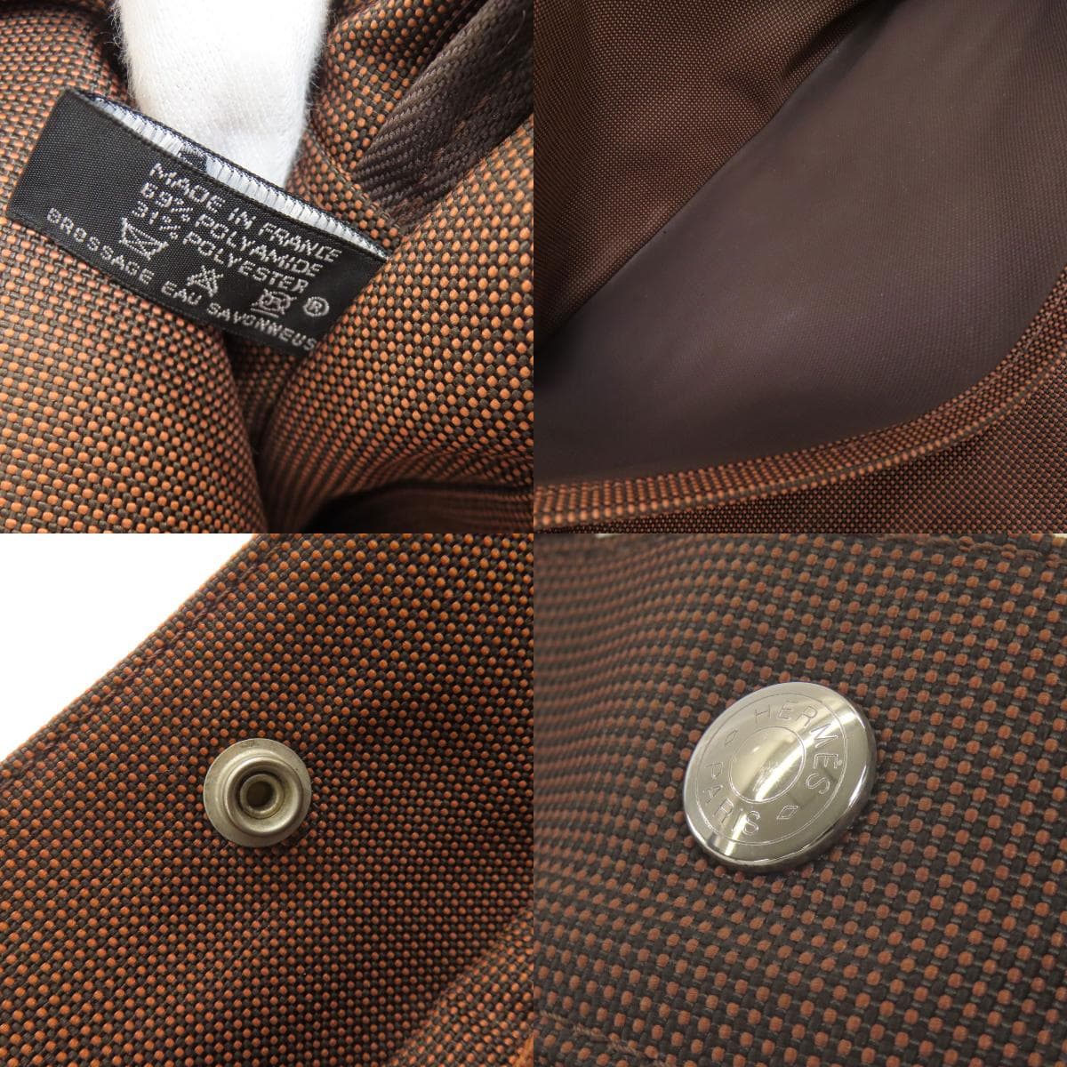 Hermes Aile Line MM Handbag Canvas Ladies [Used] [HERMES] 7