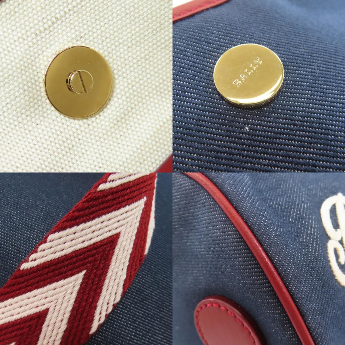 BALLY Logo Shoulder Bag Denim for Women [Used] 9