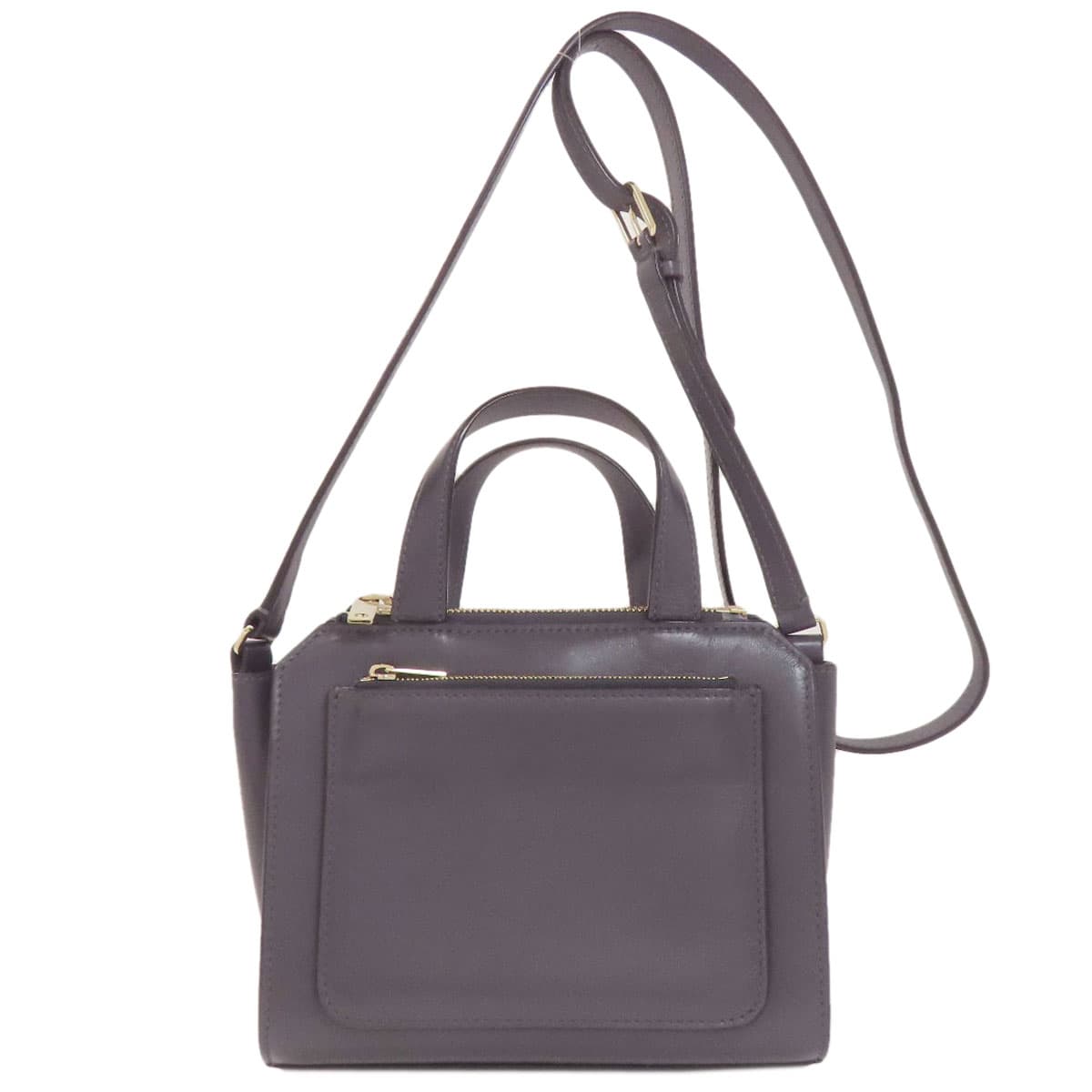 Valextra Mini Passport Tote 2WAY Handbag Leather Ladies [Used] [Valextra]