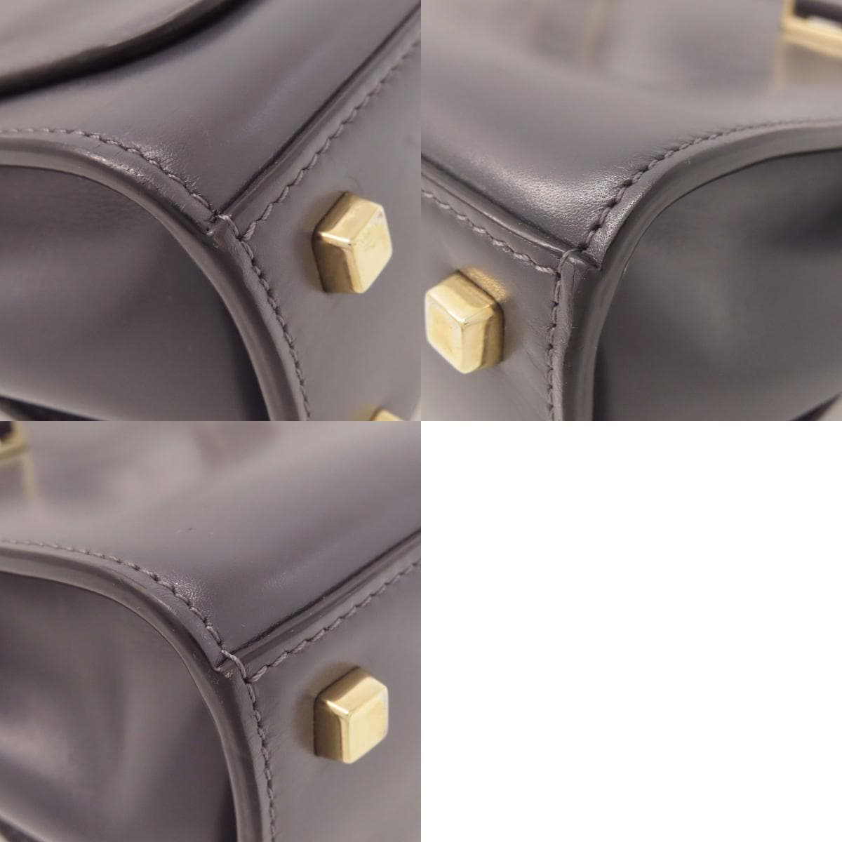 Valextra Mini Passport Tote 2WAY Handbag Leather Ladies [Used] [Valextra] 10