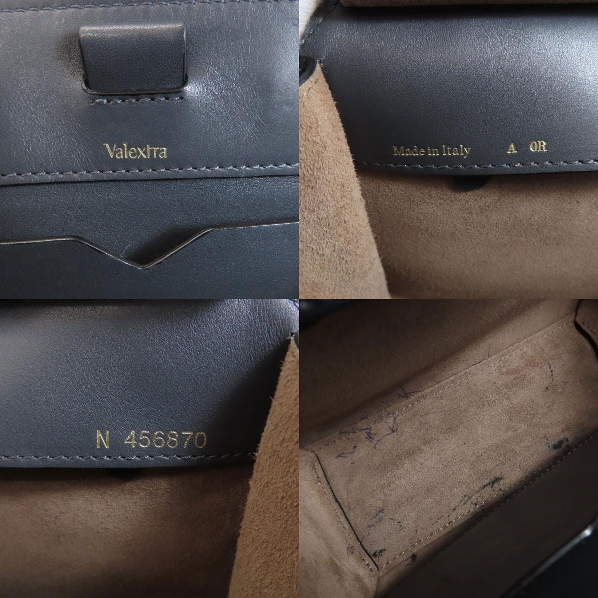 Valextra Mini Passport Tote 2WAY Handbag Leather Ladies [Used] [Valextra] 6