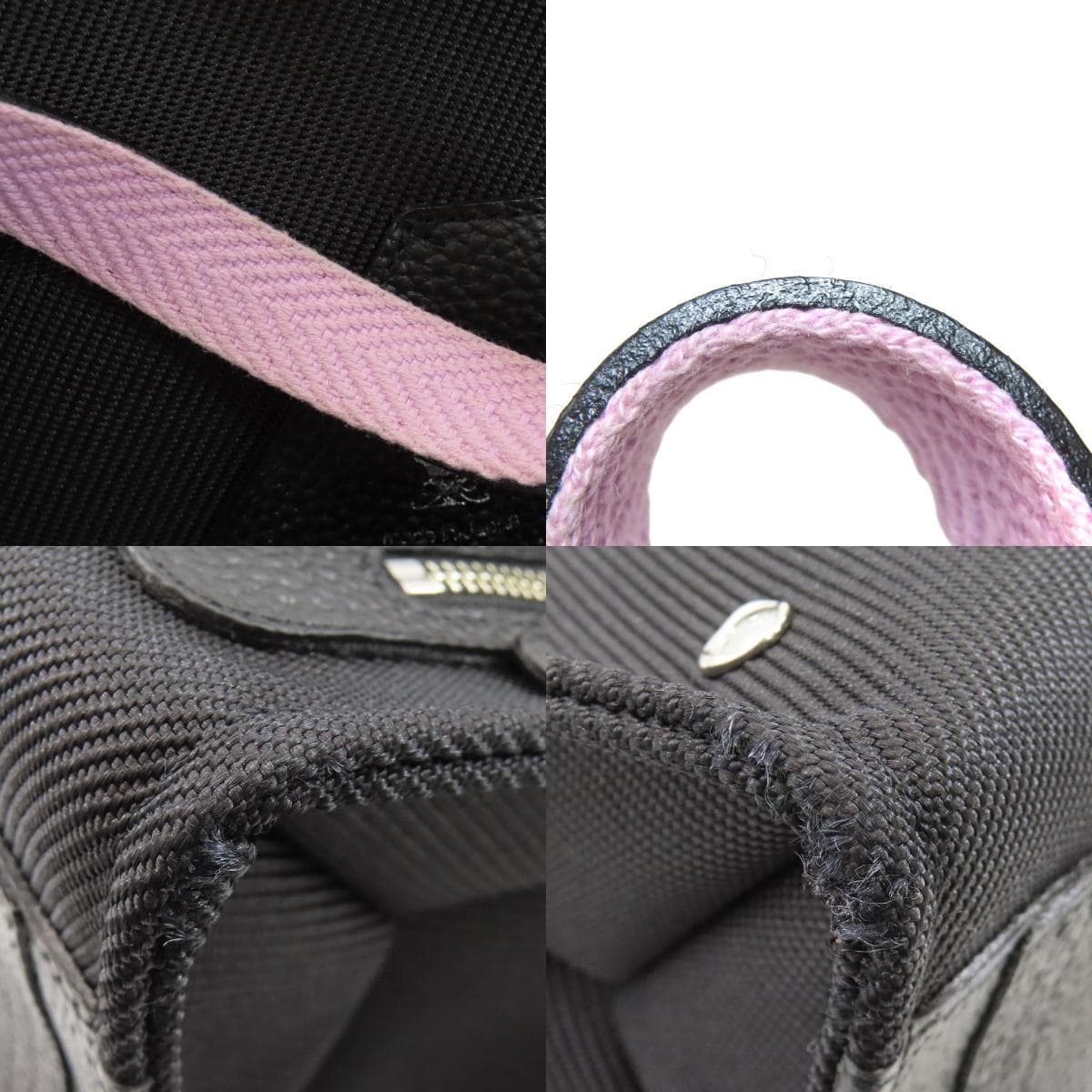 ADMJ Square Tote Handbag Nylon Canvas/Leather Ladies [Used] [ADMJ] 9