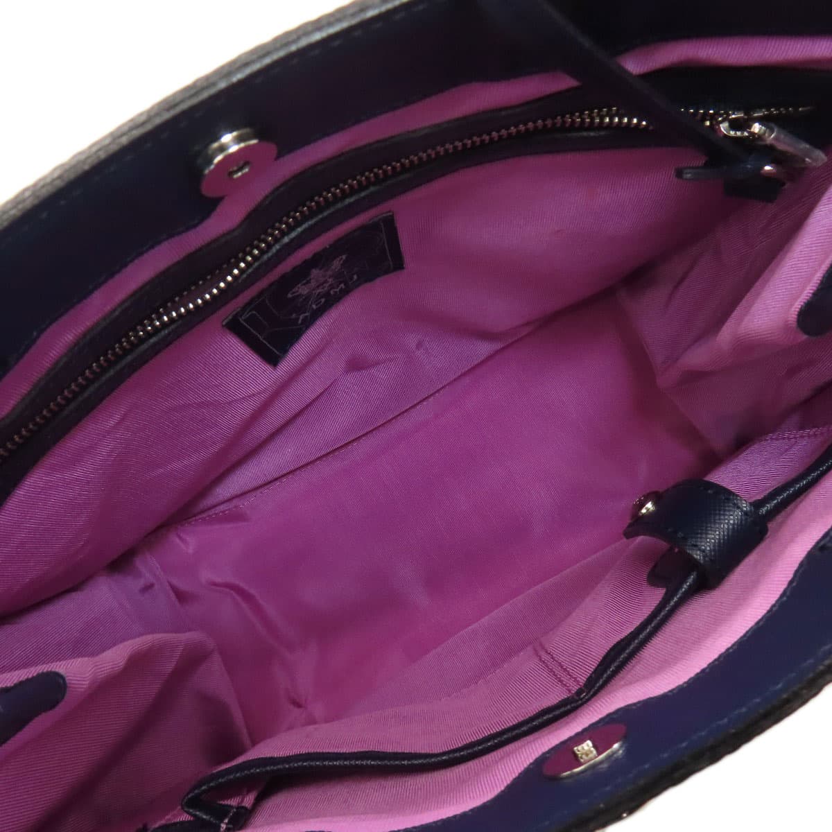 ADMJ Square Tote Handbag Nylon Canvas/Leather Ladies [Used] [ADMJ] 5