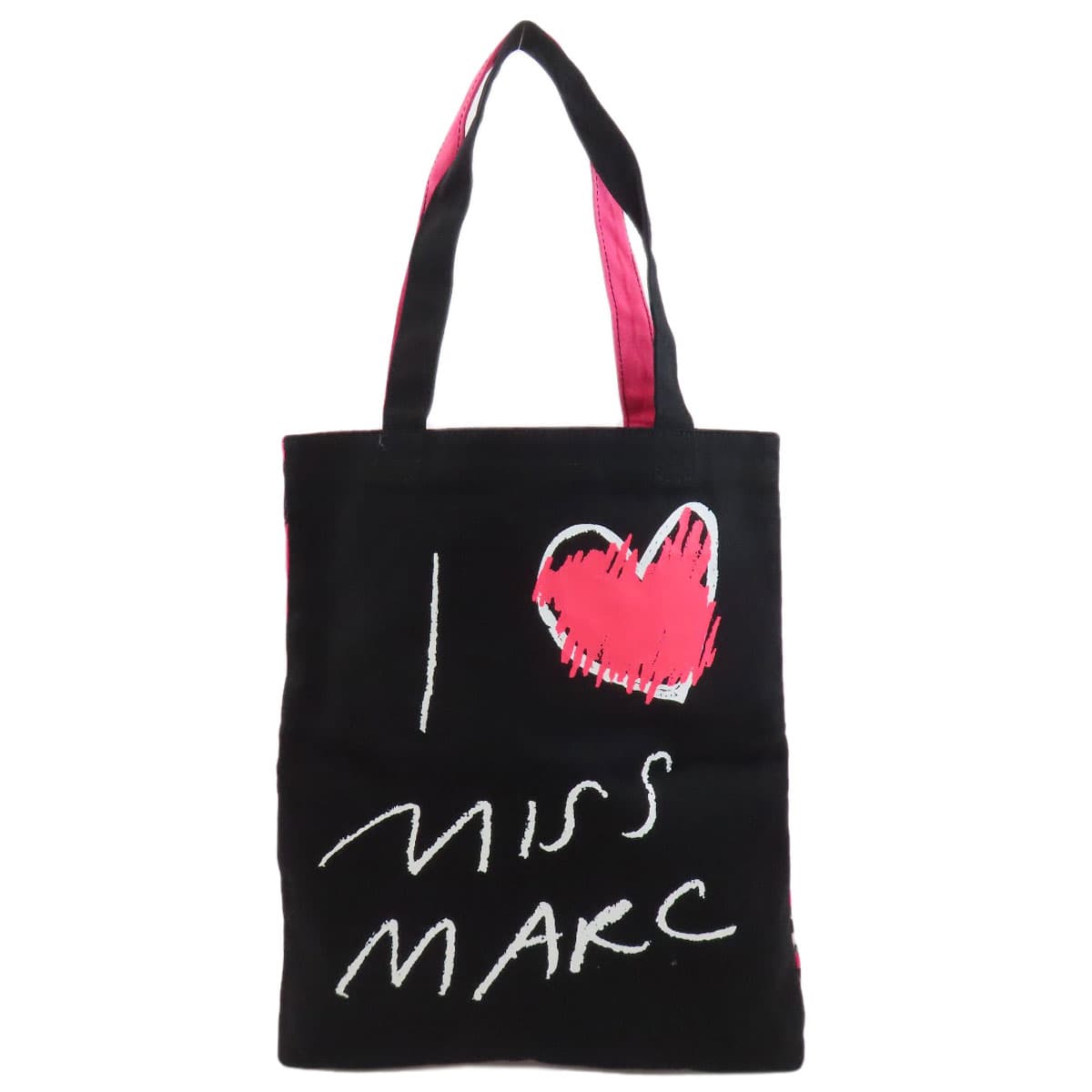 Marc by Marc Jacobs I LOVE MISS MAKC Character Pattern Tote Bag Canvas Ladies [Used] [MARC BY MARC JACOBS]