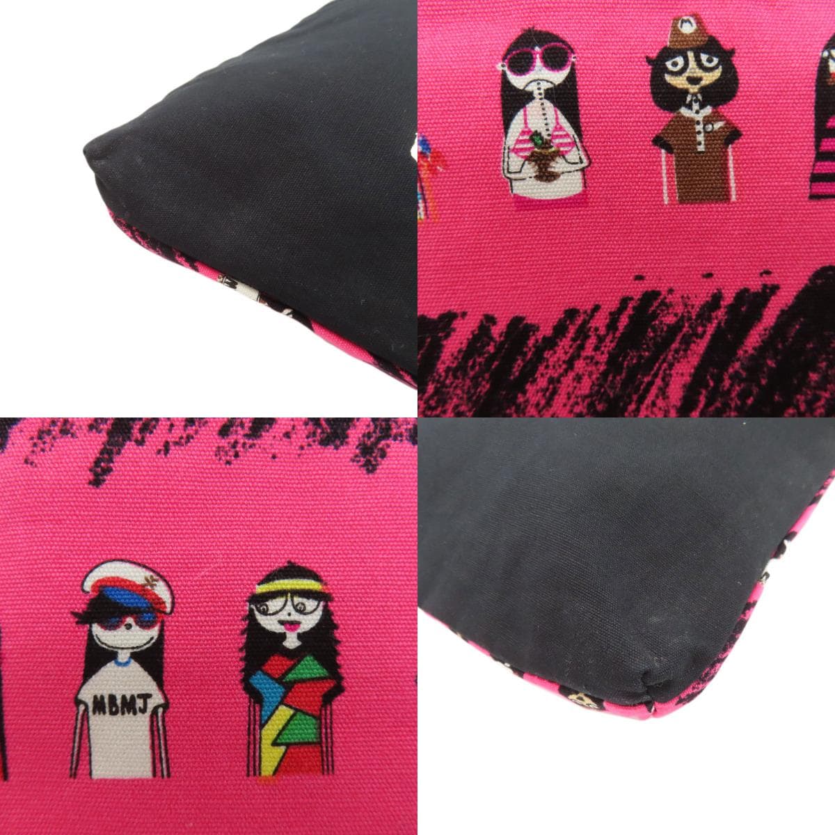 Marc by Marc Jacobs I LOVE MISS MAKC Character Pattern Tote Bag Canvas Ladies [Used] [MARC BY MARC JACOBS] 9