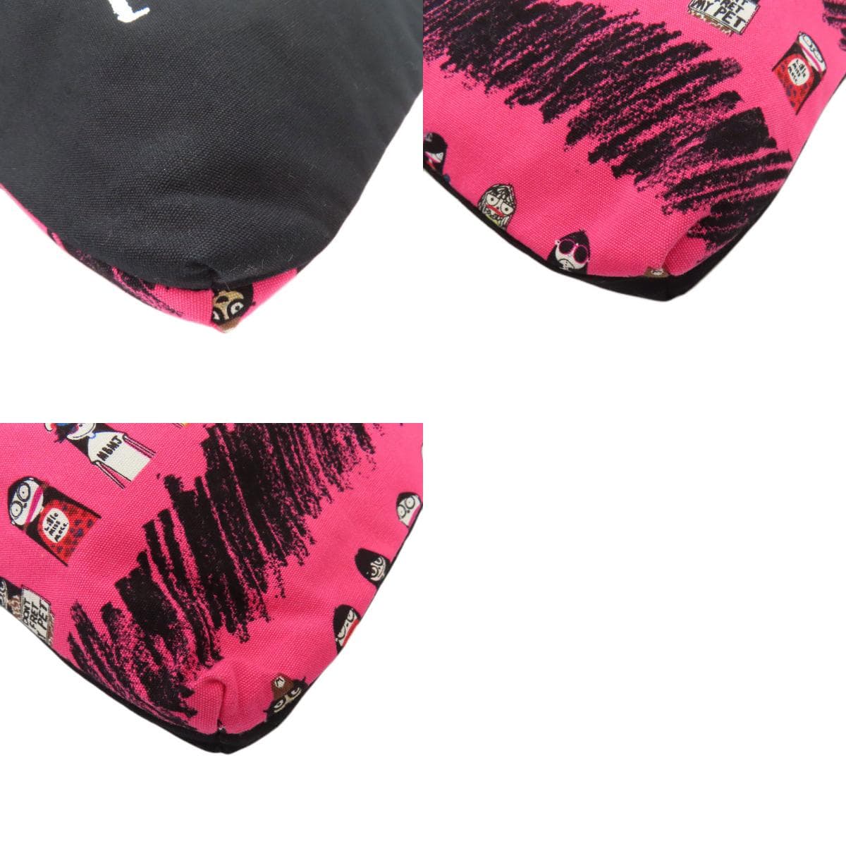 Marc by Marc Jacobs I LOVE MISS MAKC Character Pattern Tote Bag Canvas Ladies [Used] [MARC BY MARC JACOBS] 10