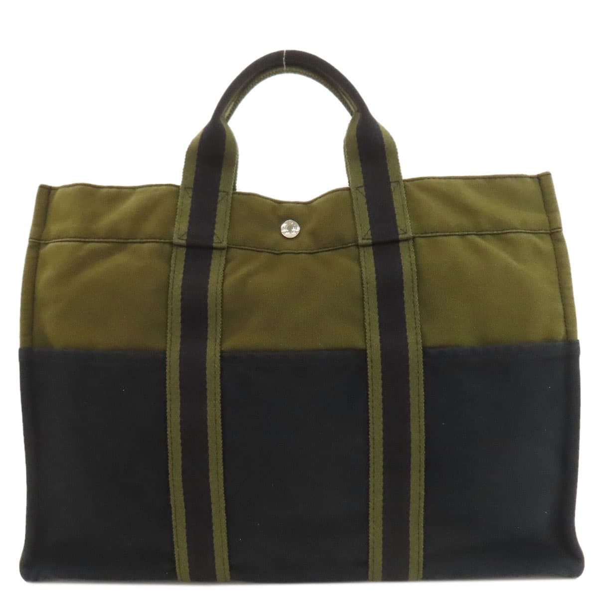 Hermès Sac Foulot MM Handbag Canvas Ladies [Used] [HERMES]