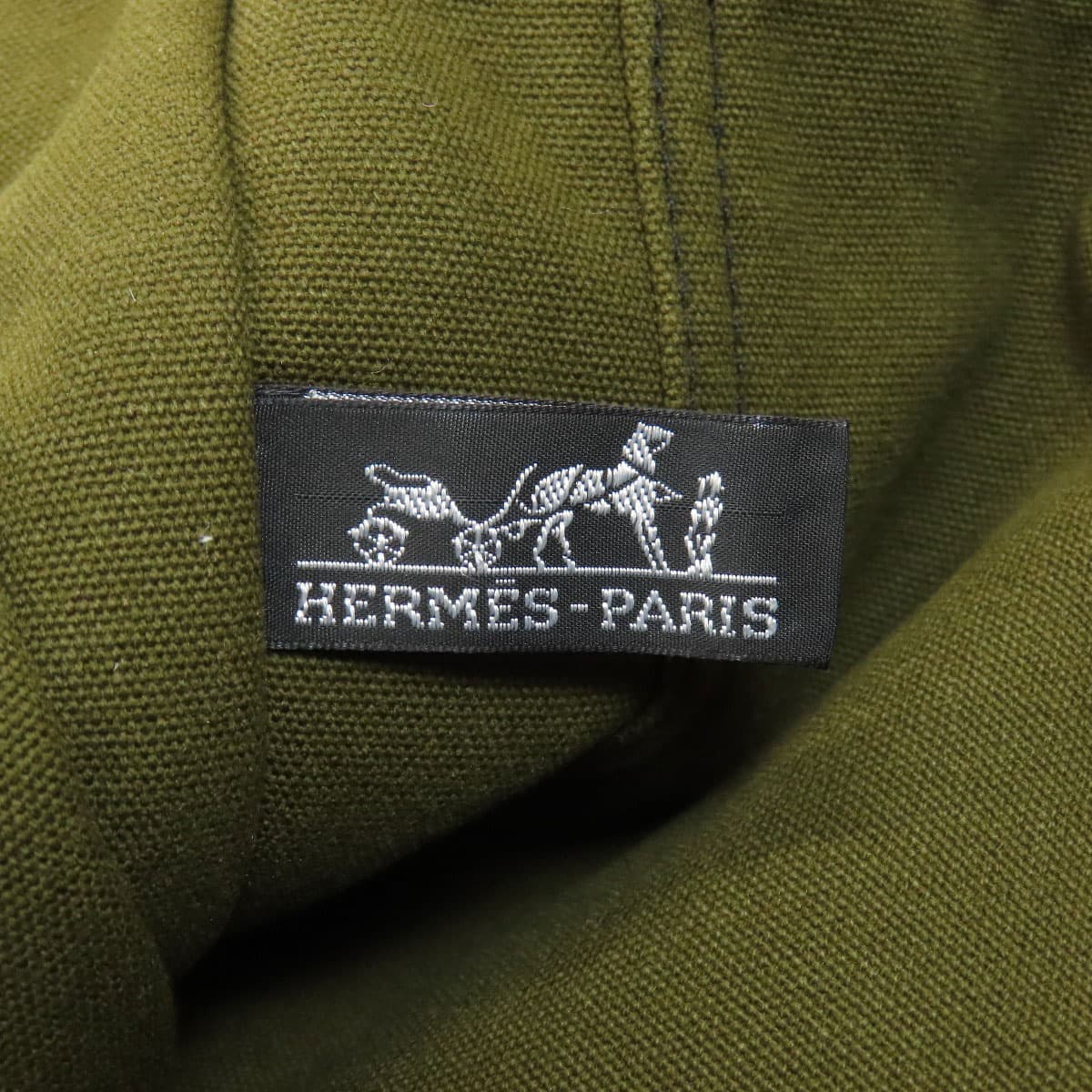 Hermès Sac Foulot MM Handbag Canvas Ladies [Used] [HERMES] 6