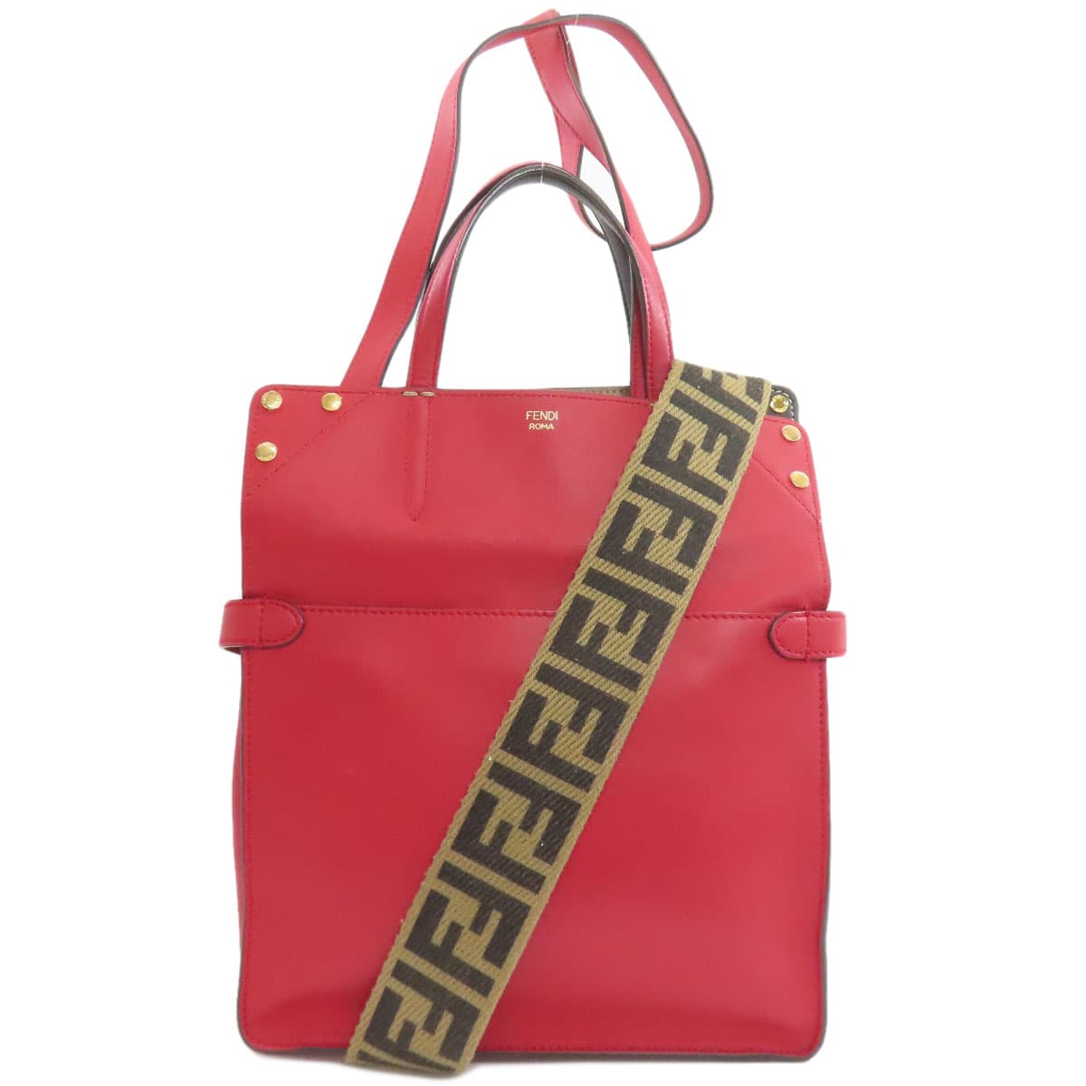 Fendi Flip 2WAY Handbag Calf Women's [Used] [FENDI]