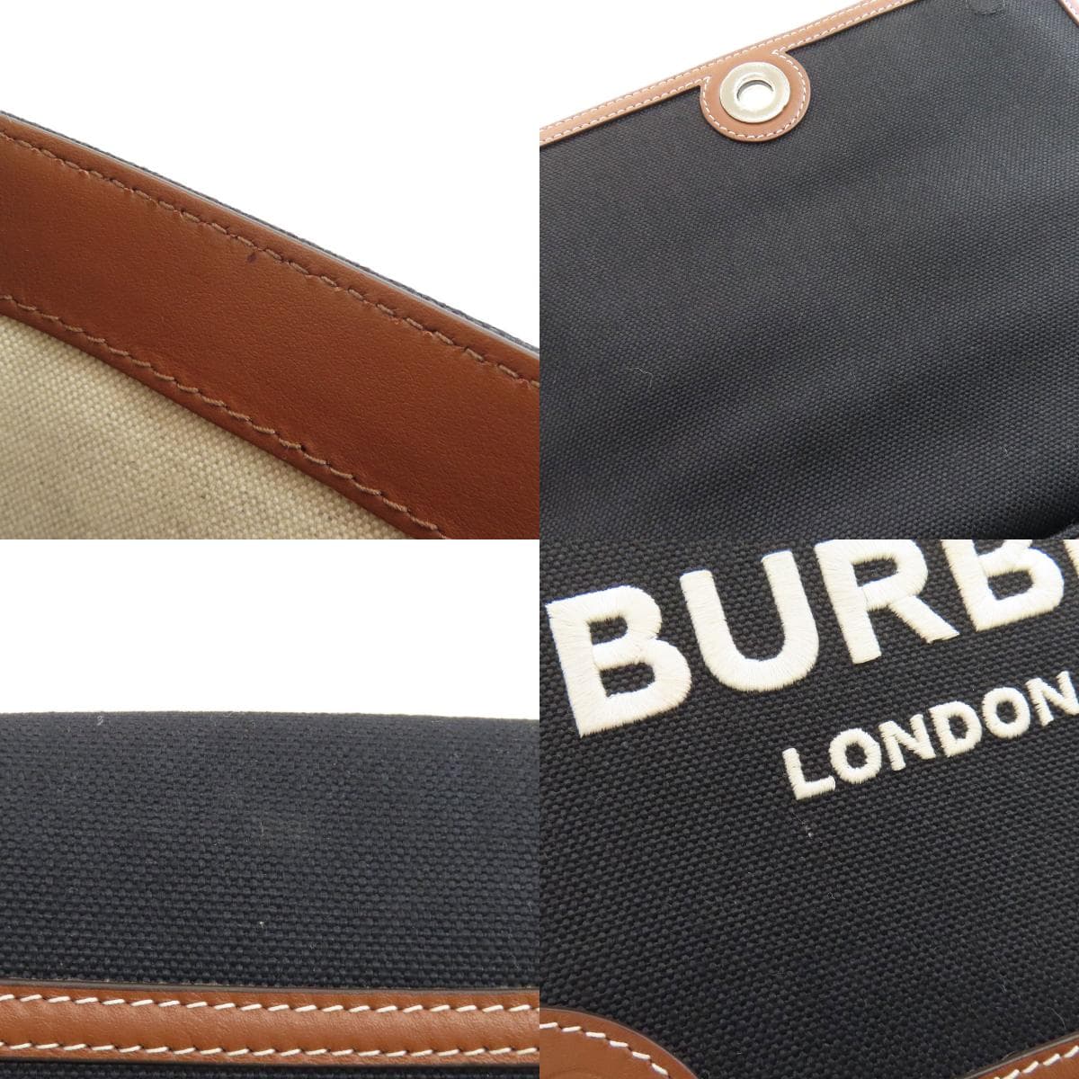 Burberry Logo Shoulder Bag Canvas/Leather Women's [Used] [BURBERRY] 8