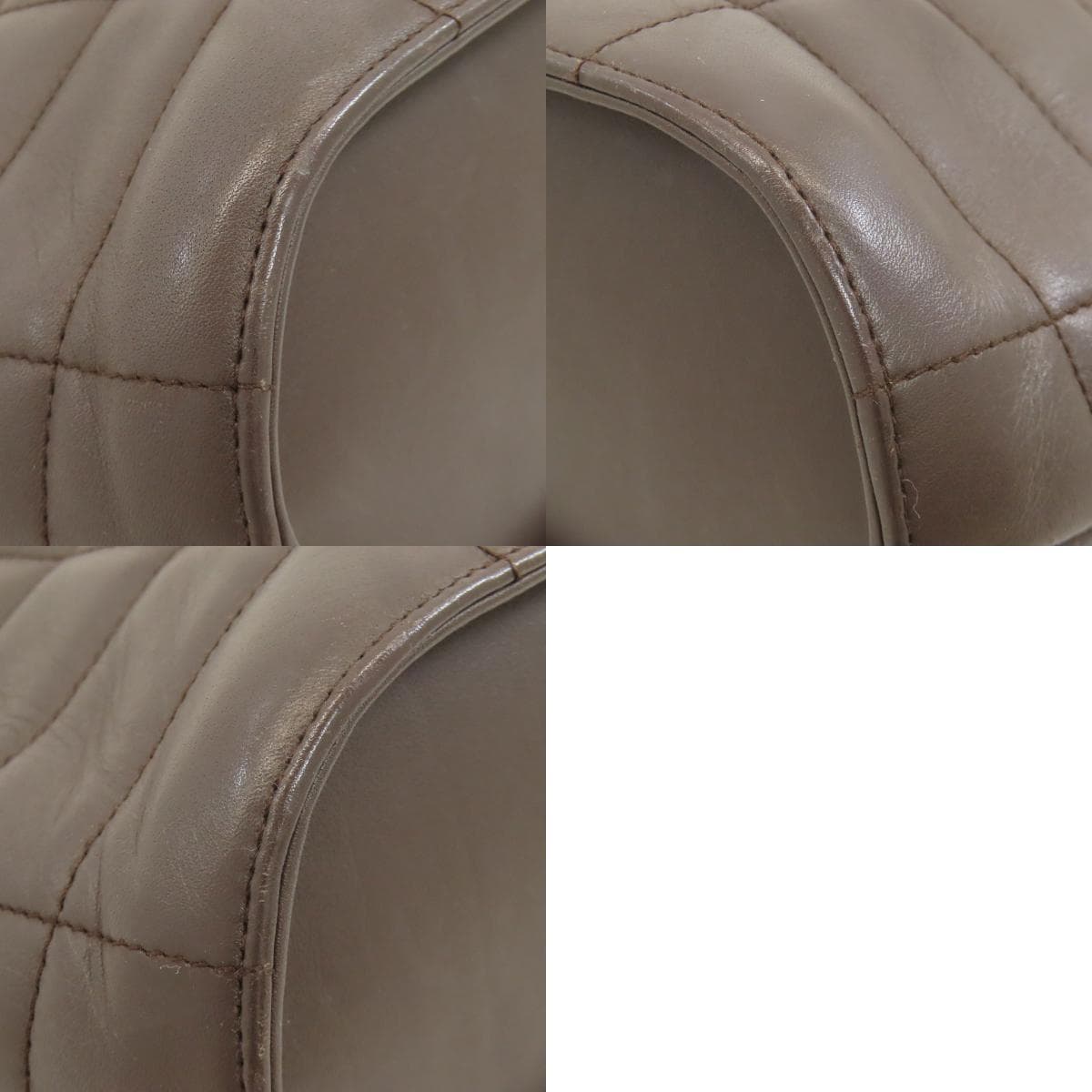 Chanel Chocolate Bar Silver Hardware Handbag Calf Leather Ladies [Used] [CHANEL] 10