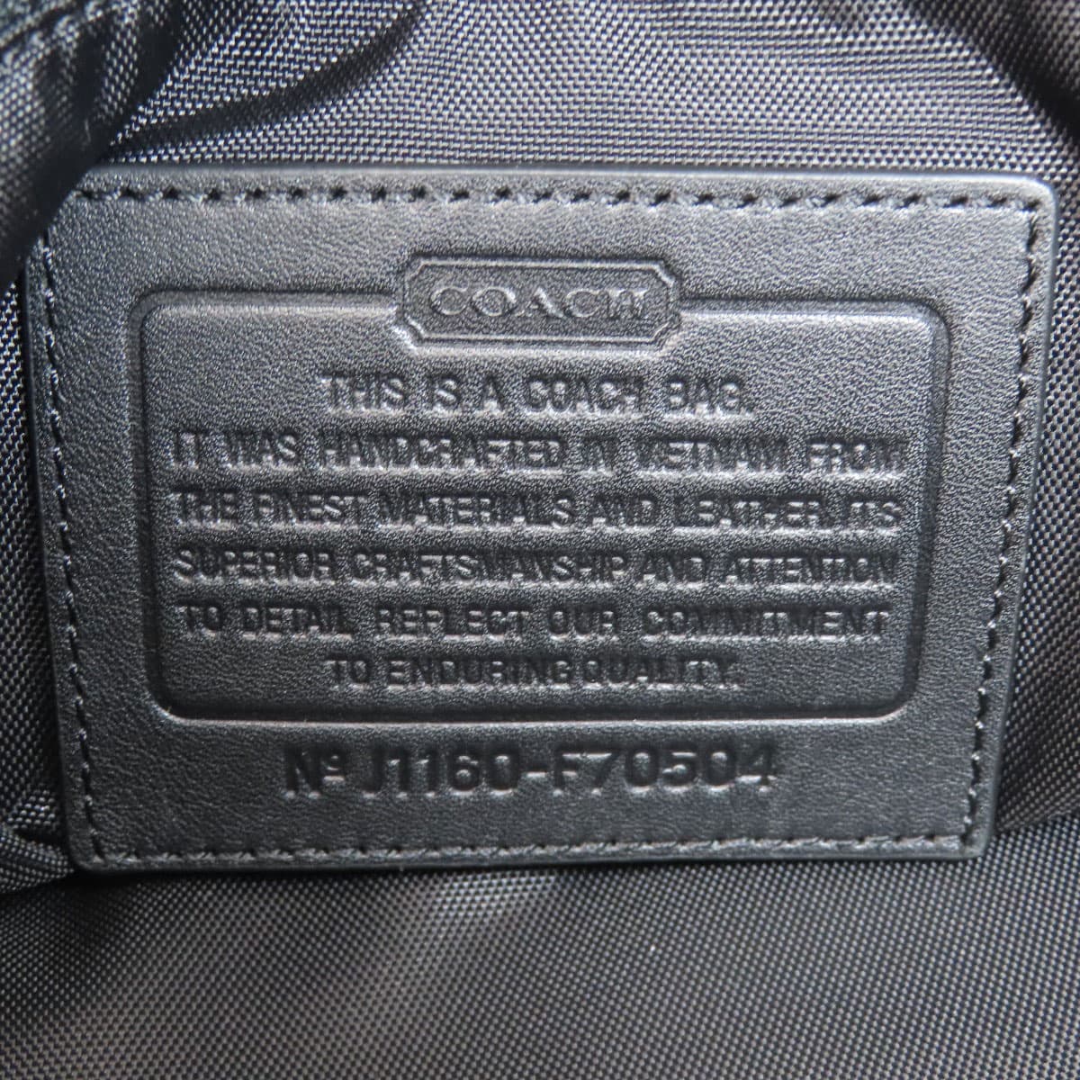 Coach F70504 Gym Bag 2WAY Boston Bag Nylon Material Men's [Used] [COACH] F70504 6