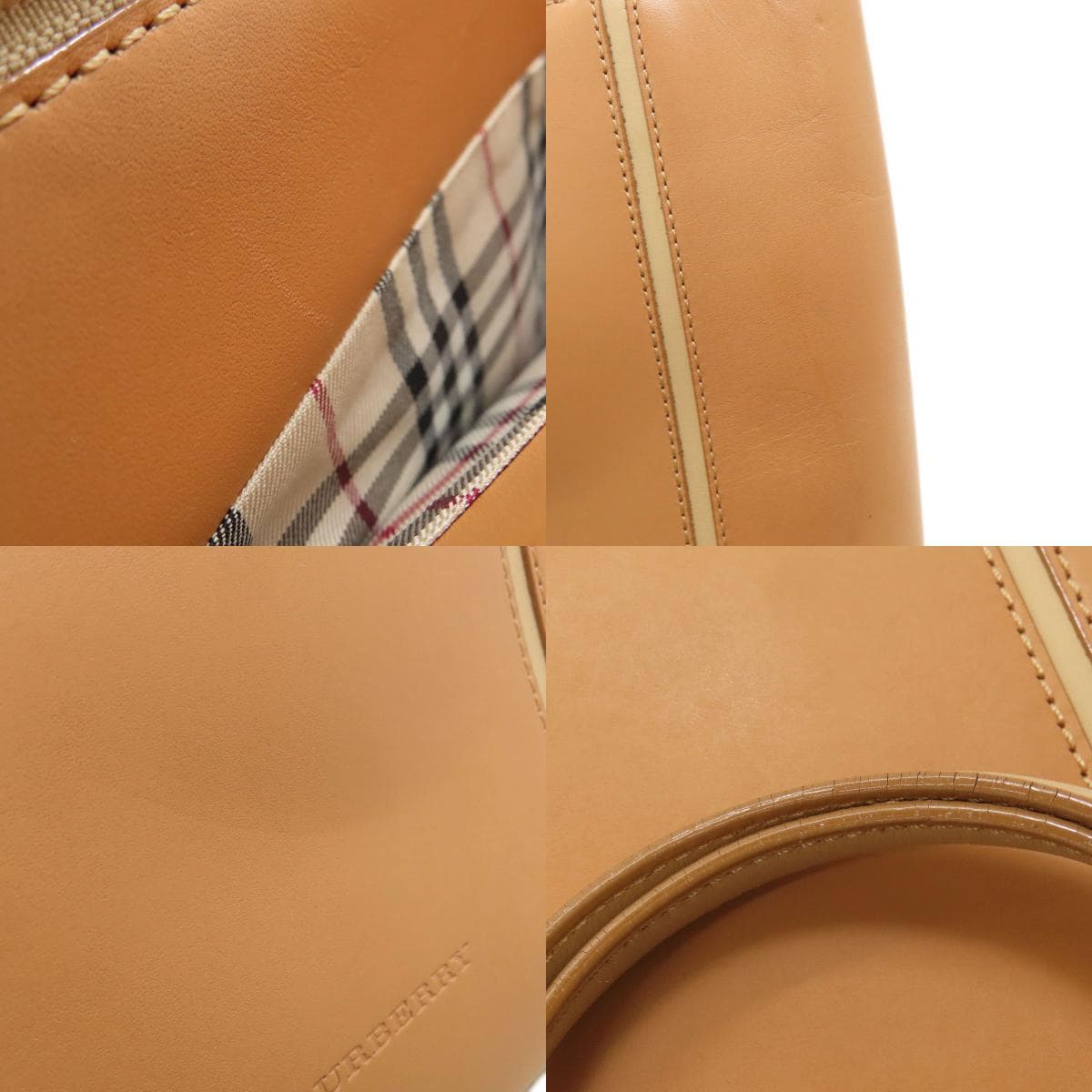 Burberry Logo Handbag Leather Ladies [Used] [BURBERRY] 8