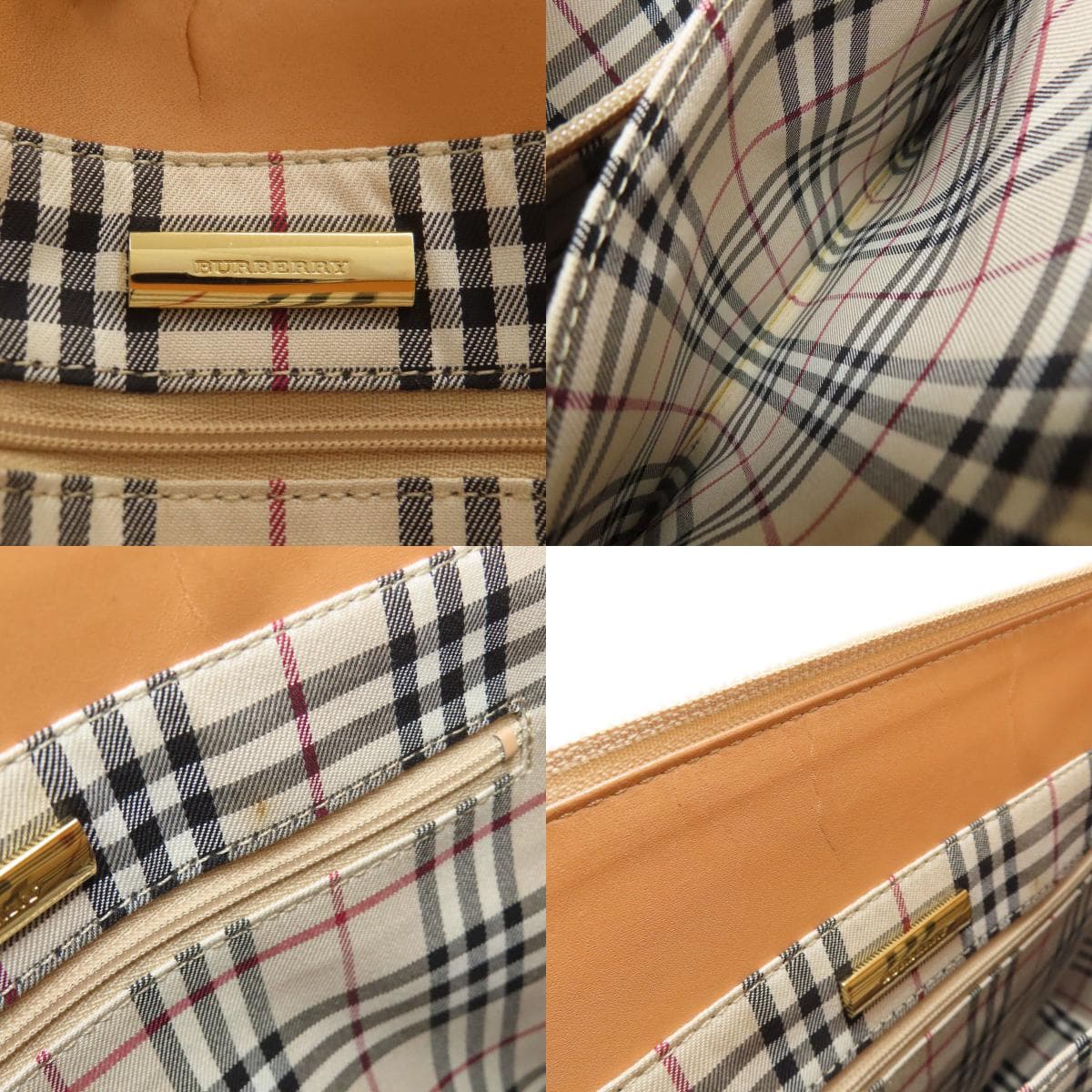 Burberry Logo Handbag Leather Ladies [Used] [BURBERRY] 6