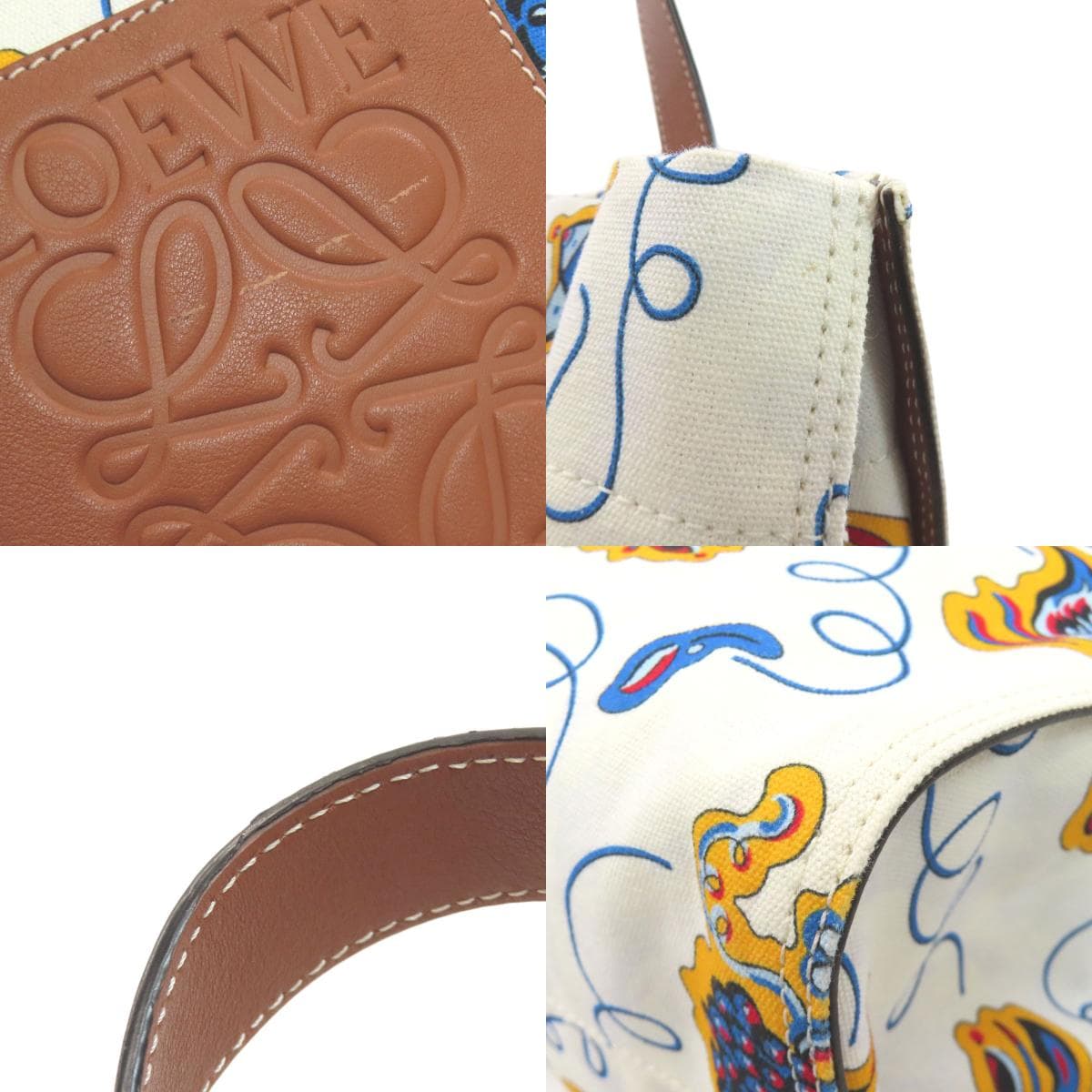 Loewe Paula's Ibiza Tote Bag Canvas Ladies [Used] [LOEWE] 9