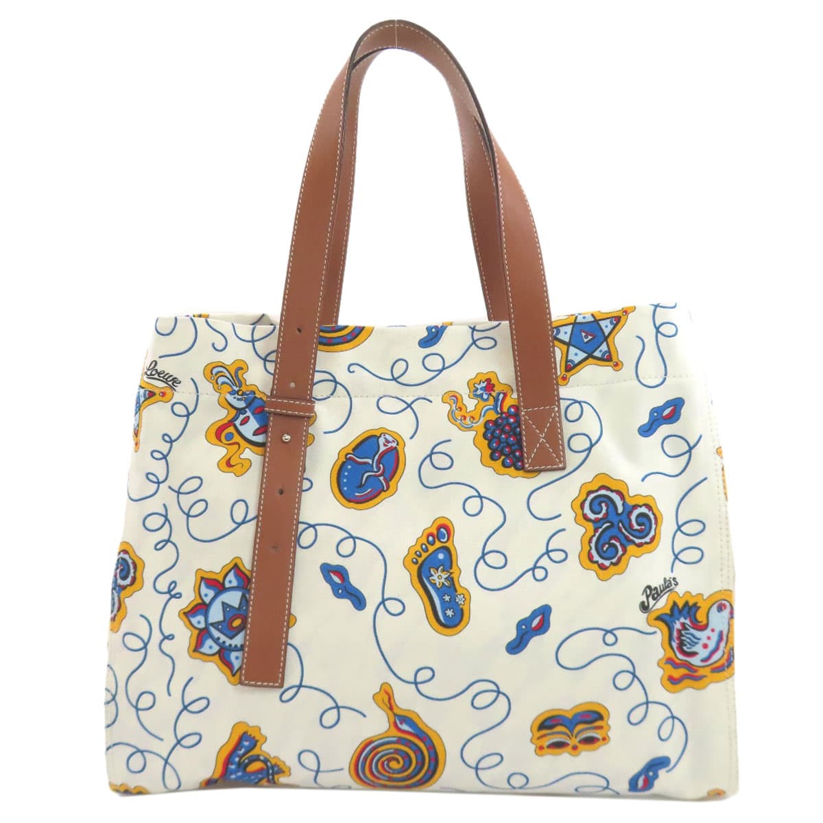 Loewe Paula's Ibiza Tote Bag Canvas Ladies [Used] [LOEWE] 2