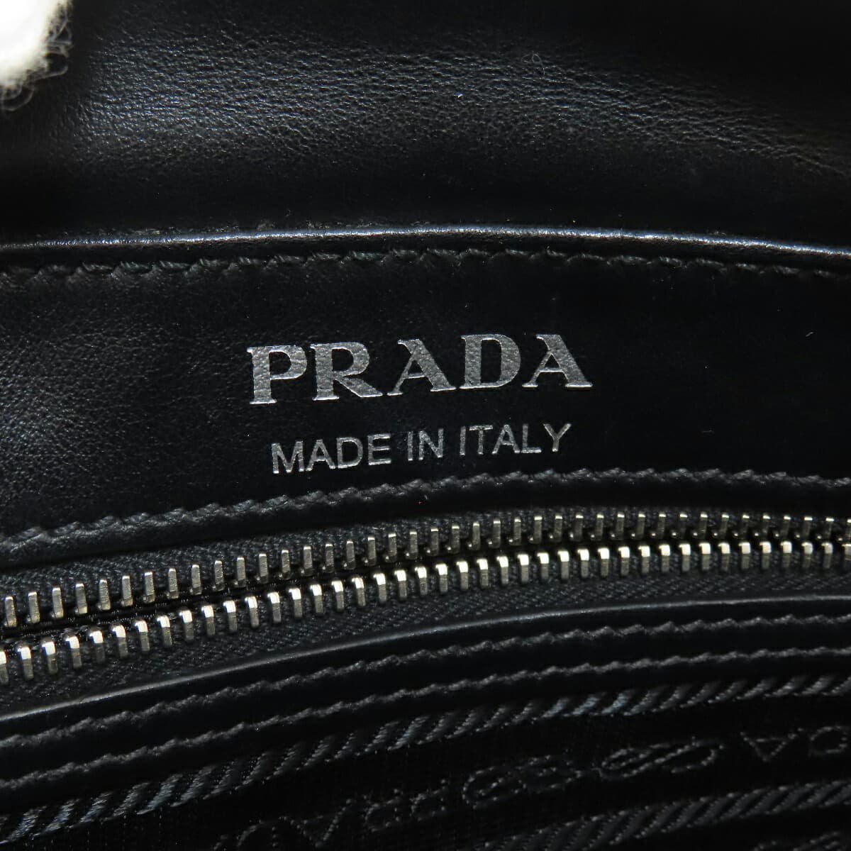 Prada Banana Shoulder Bag Calf Leather Ladies [Used] [PRADA] 6