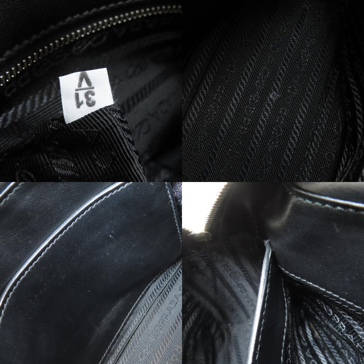 Prada Banana Shoulder Bag Calf Leather Ladies [Used] [PRADA] 7