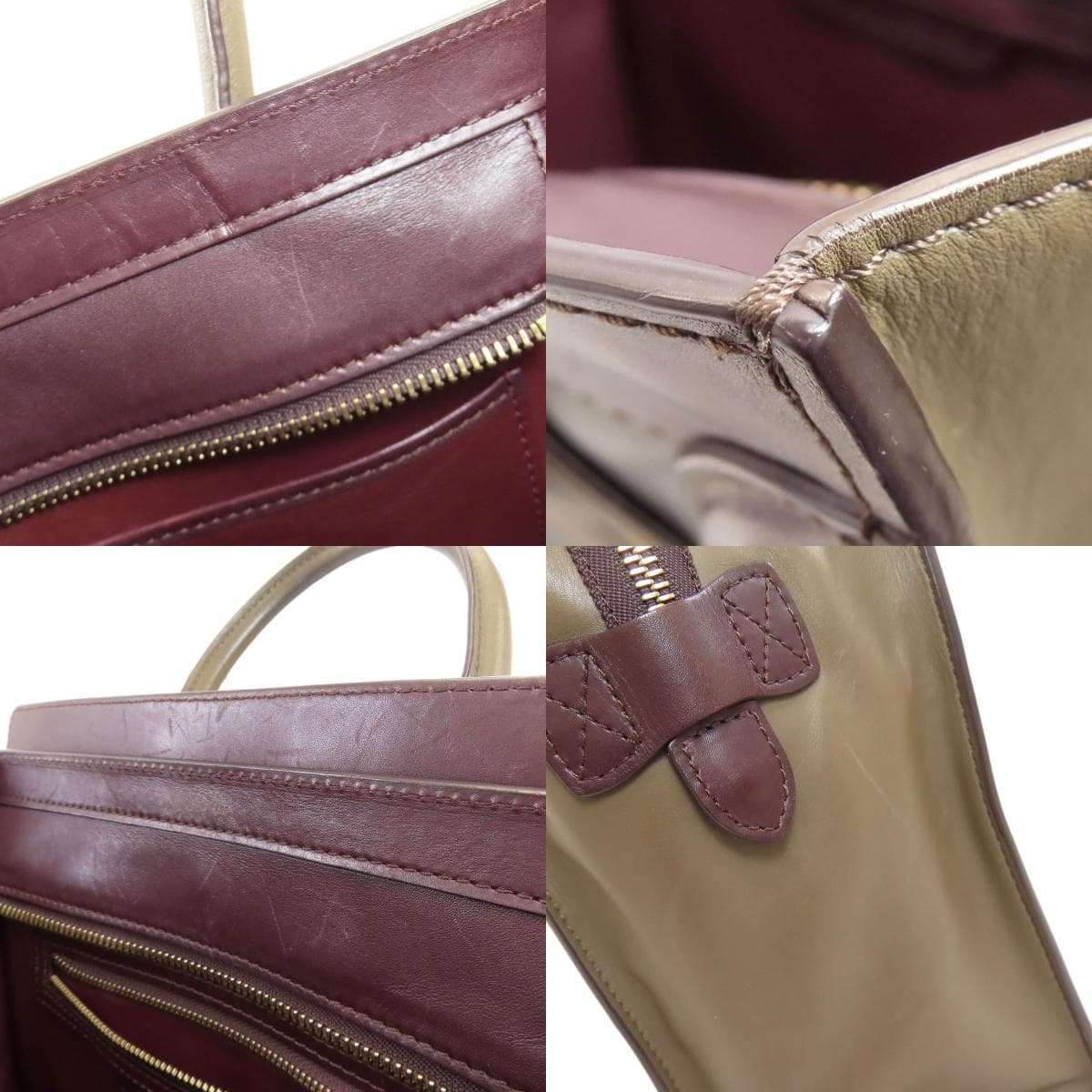 Celine Luggage Micro Tote Bag Calf Leather Ladies [Used] [CELINE] 7