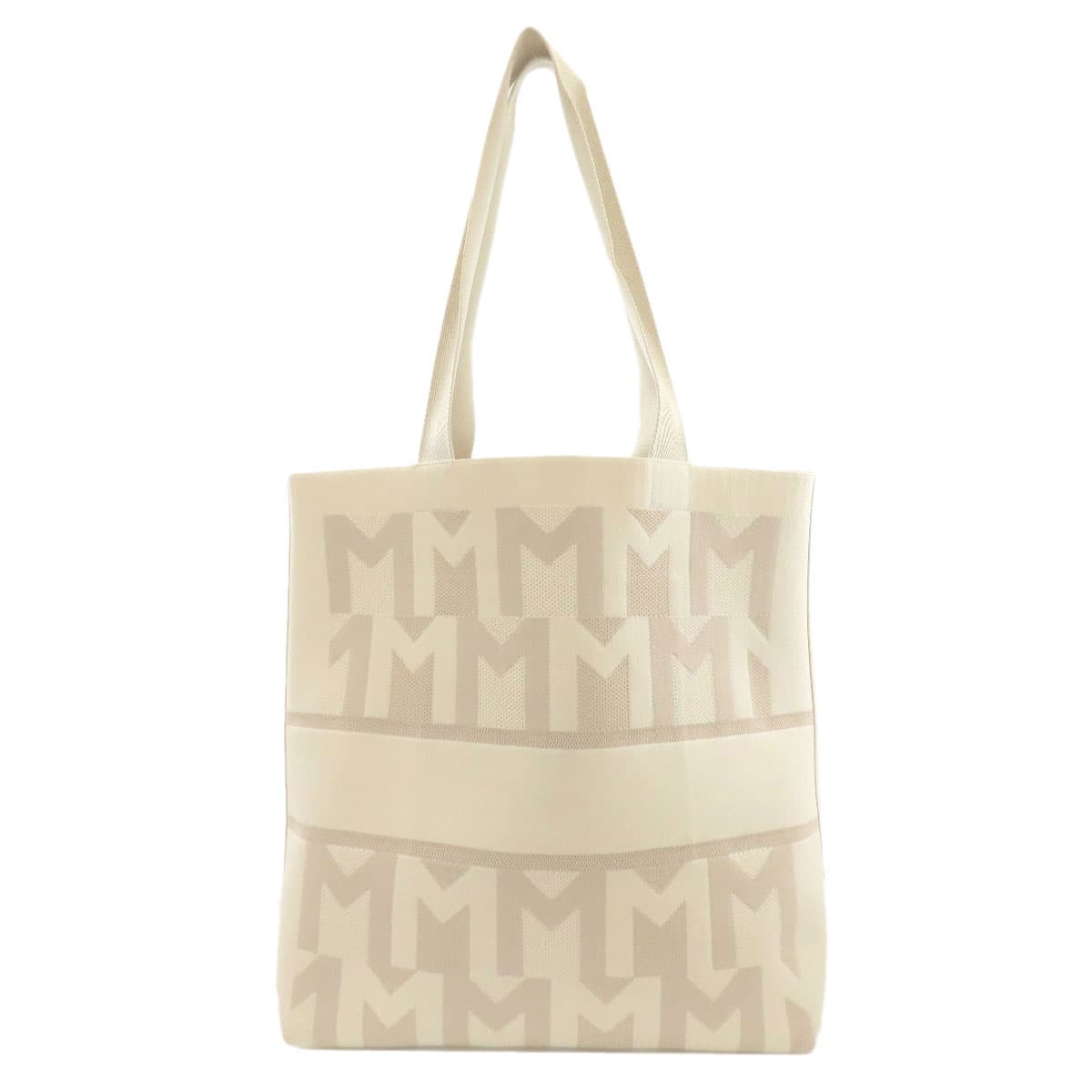 Moncler logo pattern tote bag knit for women [Used] [MONCLER] 2