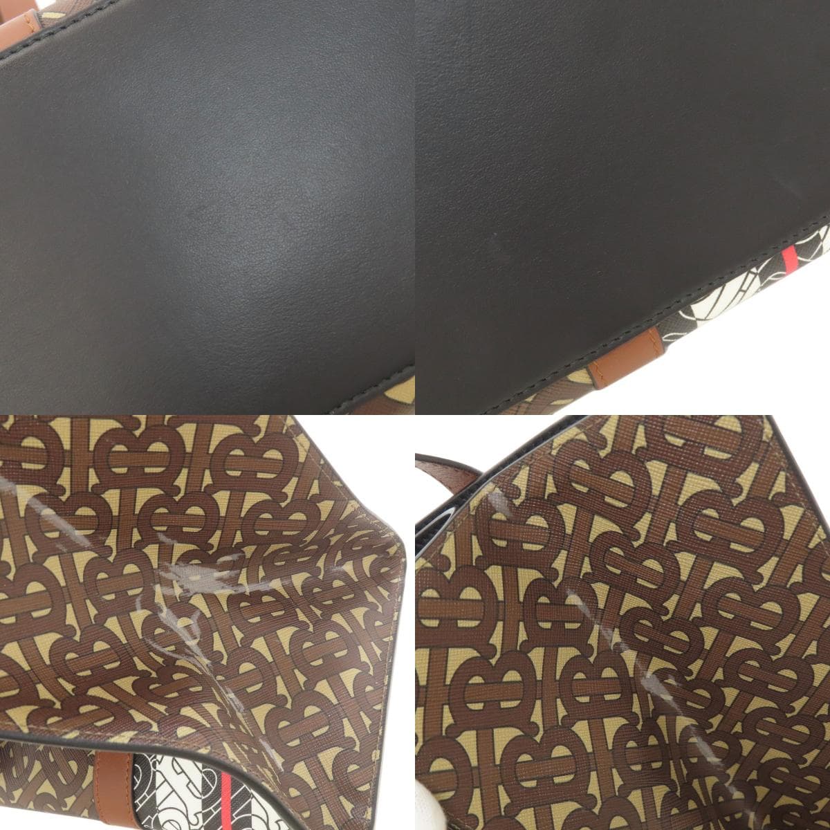 Burberry TB Logo Pattern Tote Bag PVC Ladies [Used] [BURBERRY] 8