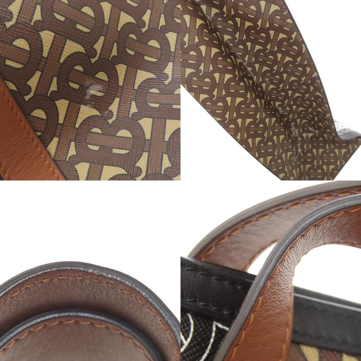 Burberry TB Logo Pattern Tote Bag PVC Ladies [Used] [BURBERRY] 9