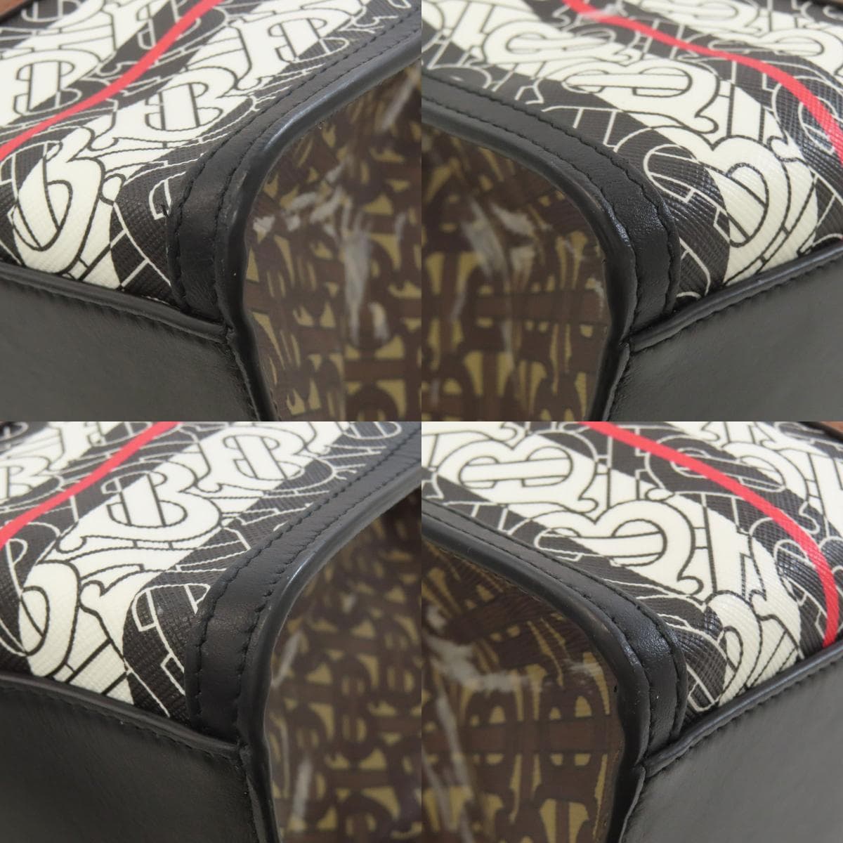 Burberry TB Logo Pattern Tote Bag PVC Ladies [Used] [BURBERRY] 10