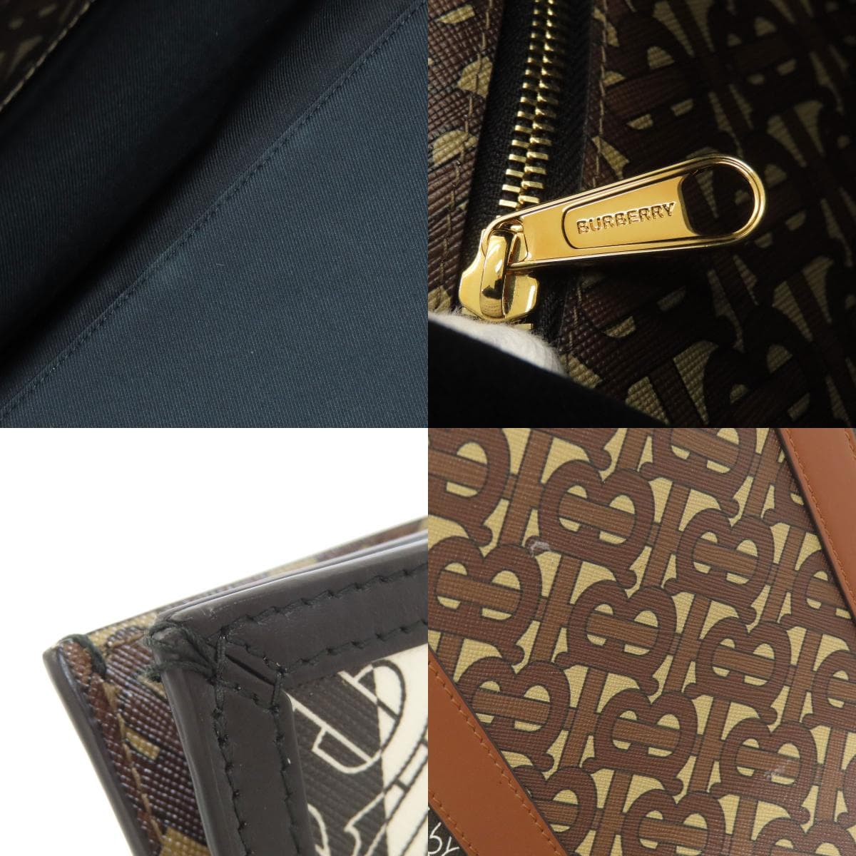 Burberry TB Logo Pattern Tote Bag PVC Ladies [Used] [BURBERRY] 7