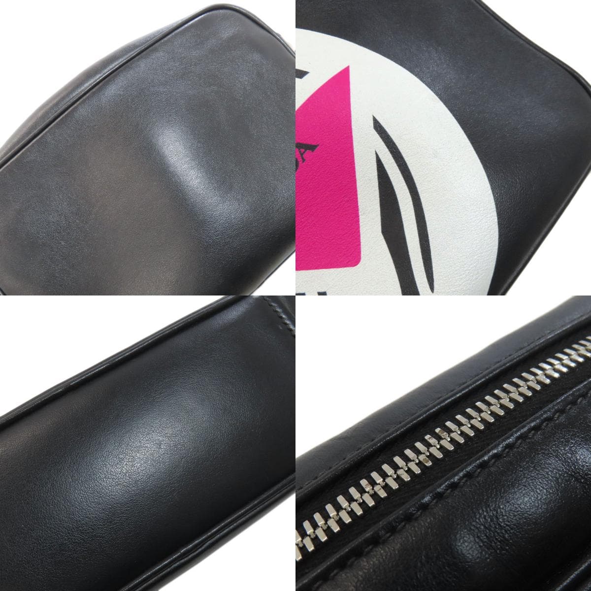 Prada Banana Shoulder Bag Calf Leather for Women [Used] [PRADA] 7